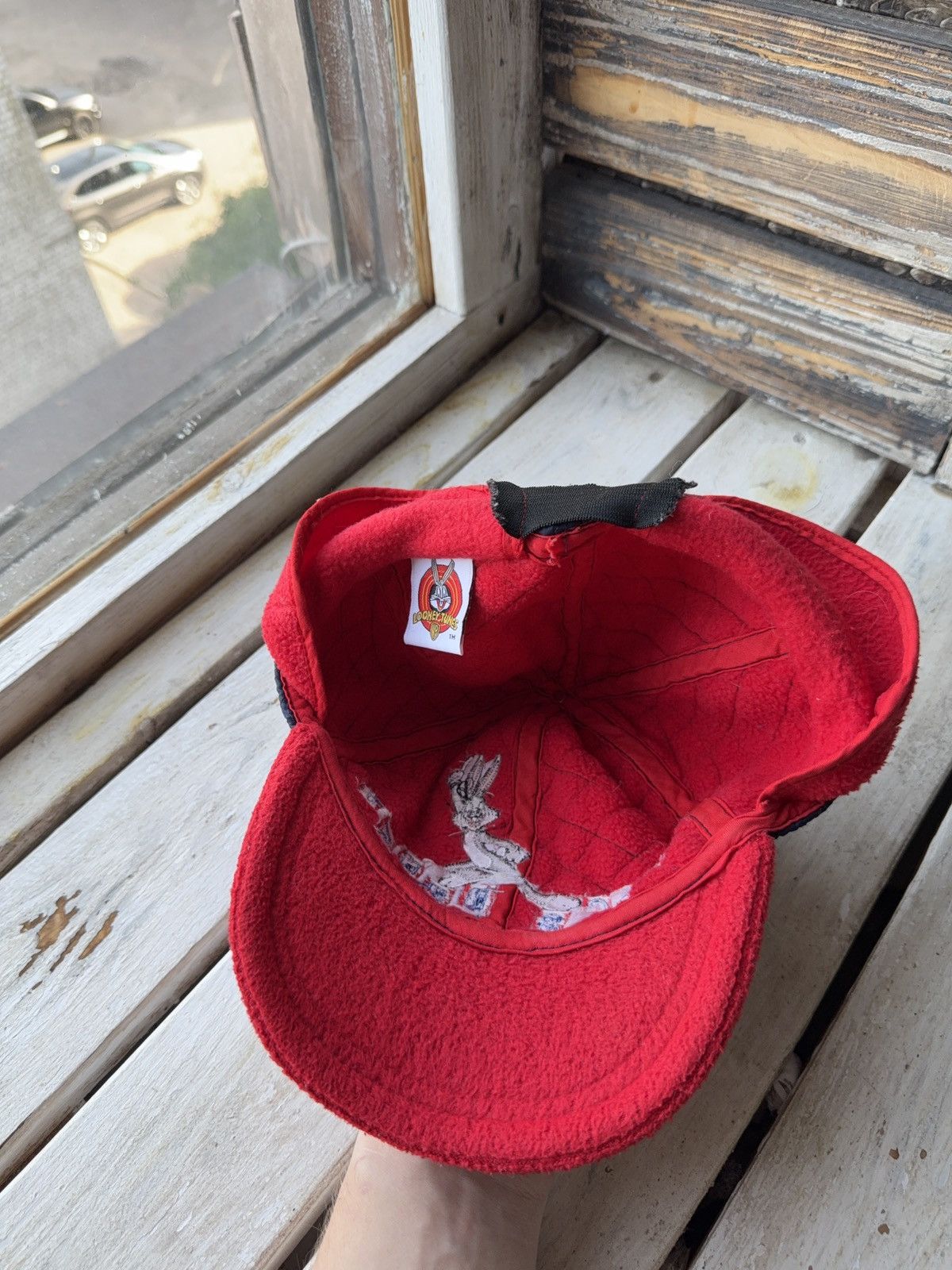 Cartoon Network × Vintage × Warner Bros Vintage Bugs Bunny Quilted Cap 90s Looney Tunes 1999 Hat S Size ONE SIZE - 6 Thumbnail
