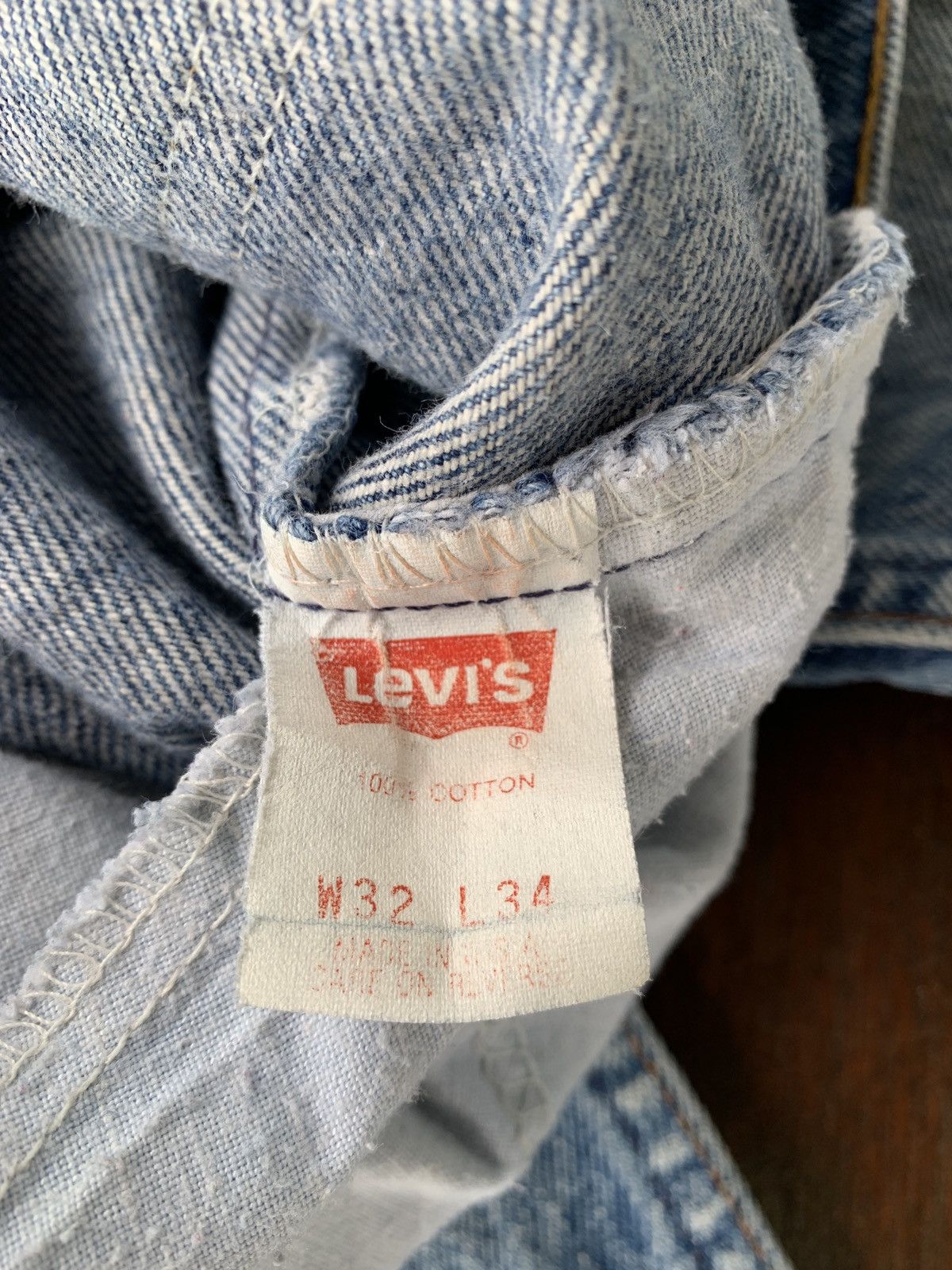 Levi's Vintage Clothing Vintage Levi’s 505 orange tab washed denim pants Size US 32 / EU 48 - 6 Thumbnail