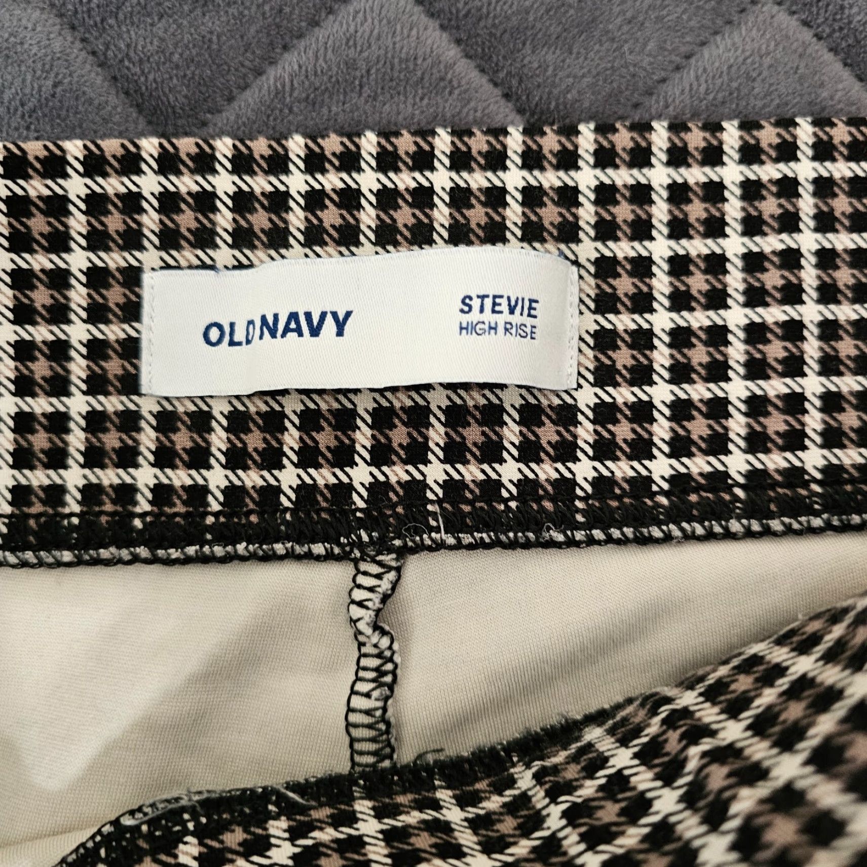 Old Navy OLD NAVY Houndstooth Women's S Pants Skinny Ankle Ponte Brown Size 28" / US 6 / IT 42 - 3 Thumbnail