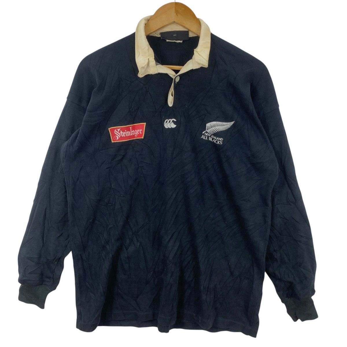Canterbury of New Zealand Vintage CANTERBURY ALL BLACKS STEINLAGER Rugby Tee Shirt Size US M / EU 48-50 / 2 - 5 Thumbnail