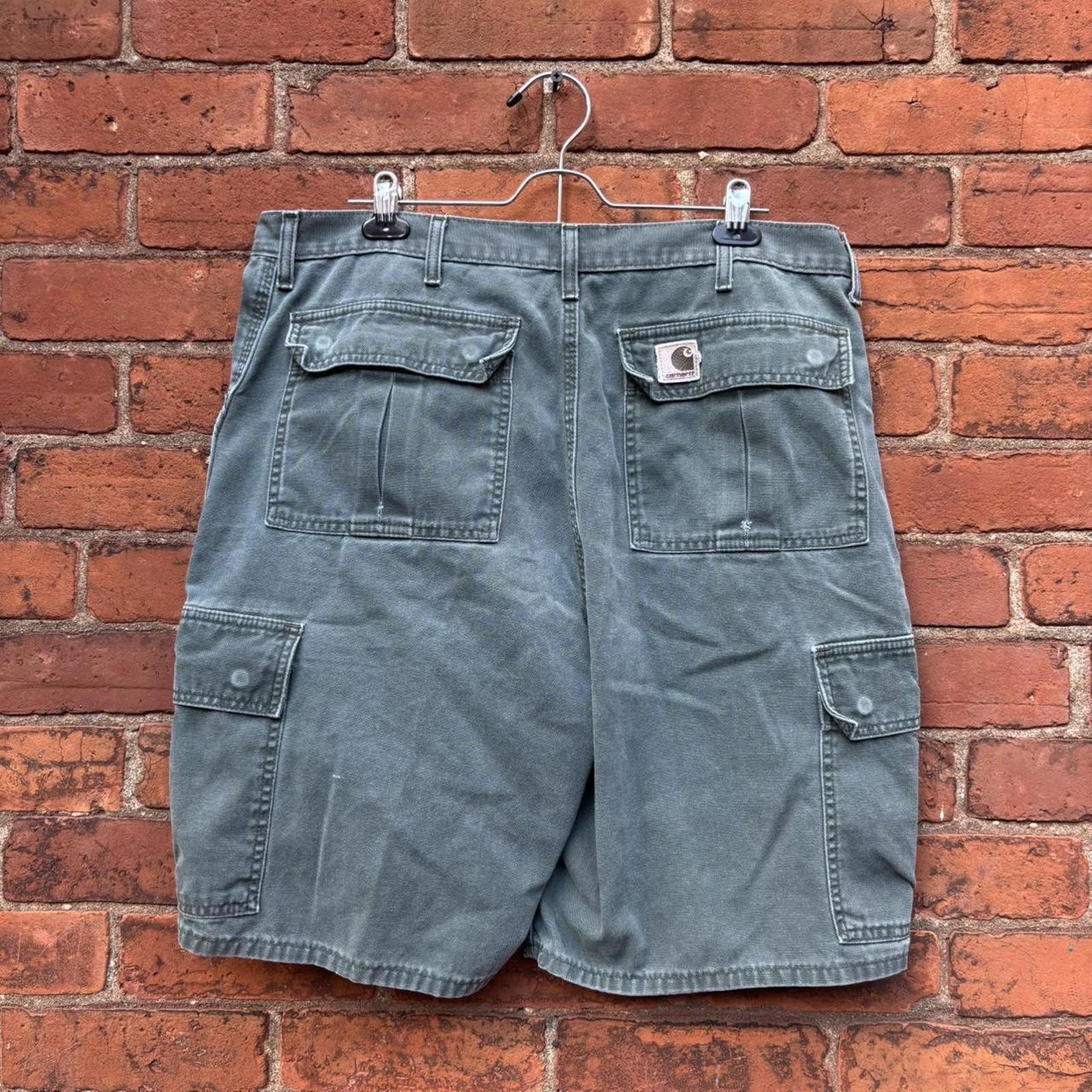 Carhartt vintage carhartt cargo jean shorts 36x9 Size US 36 / EU 52 - 4 Thumbnail