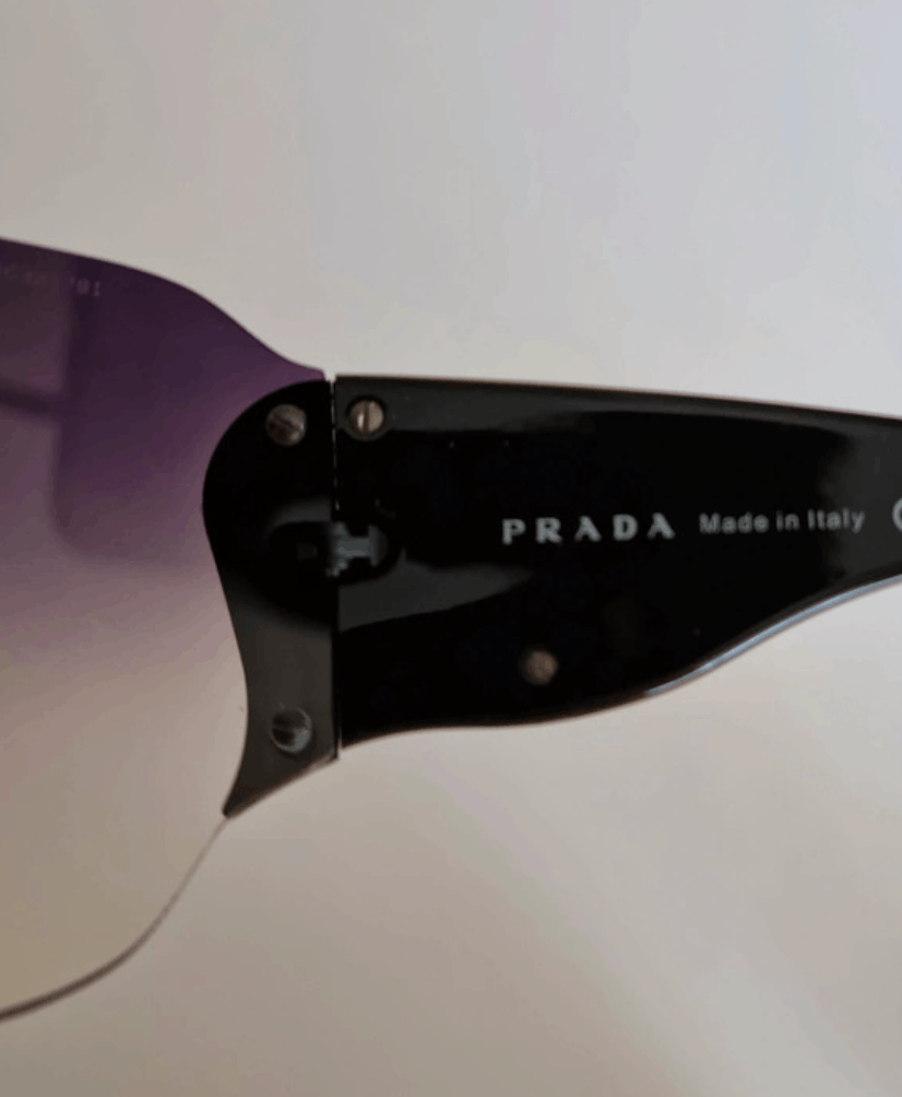 Prada PRADA Sunglasses Star Mask Flame Sport Metal Wrap RI831 Size ONE SIZE - 5 Thumbnail