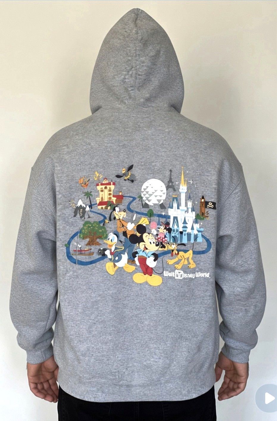 Disney Disney Worlds Mickey Mouse Friends Zip Hoodie Sweatshirt Size US L / EU 52-54 / 3 - 1 Thumbnail