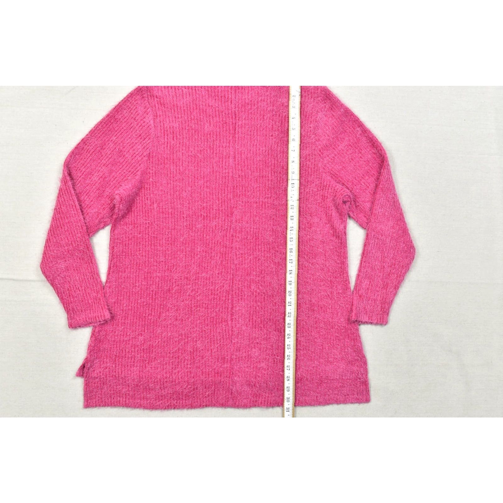 Vintage Lane Bryant Sweater Women 18/20 Pink Long Sleeve Mock Neck Ribbed Eyelash Knit Pullover Women Size 18 Plus Knits Winter Fall Spring Casual Refined Size XXL / US 16-18 / IT 52-54 - 8 Thumbnail