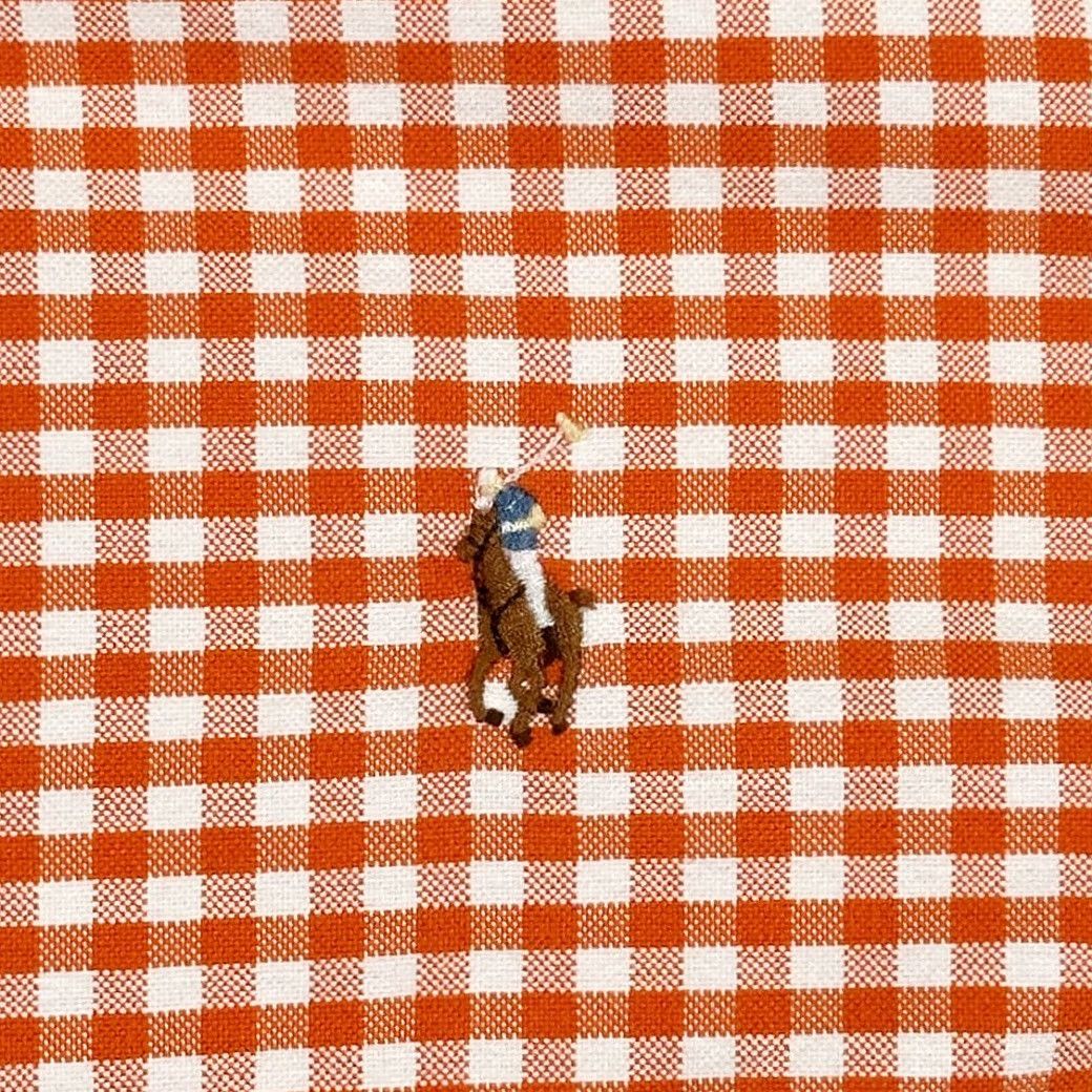 Ralph Lauren VINTAGE Ralph Lauren Shirt Adult 2XL Orange White Gingham Check 90s Preppy Button-Down Collar Mens Size US XXL / EU 58 / 5 - 4 Thumbnail