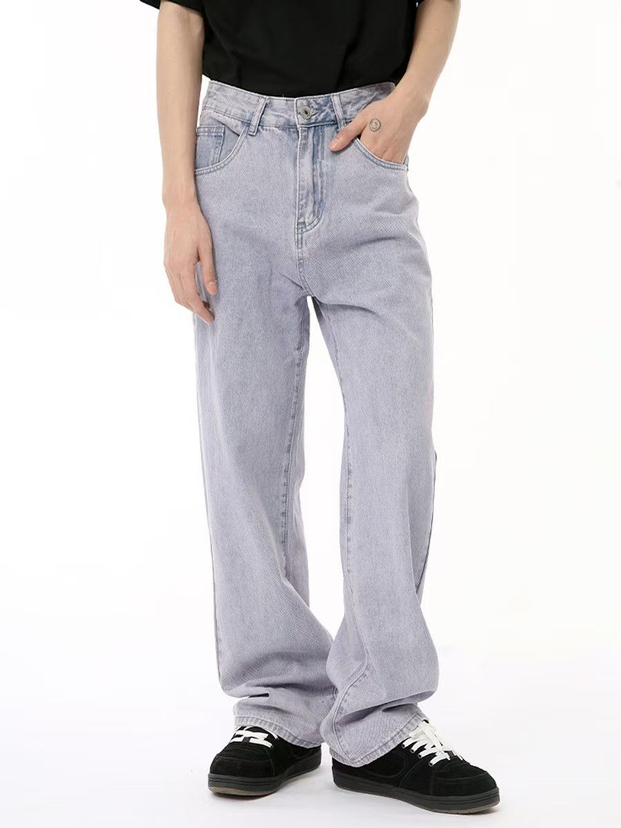 Japanese Brand × Jean High Street Light Purple Loose Straight Leg Jeans Size US 32 / EU 48 - 1 Thumbnail