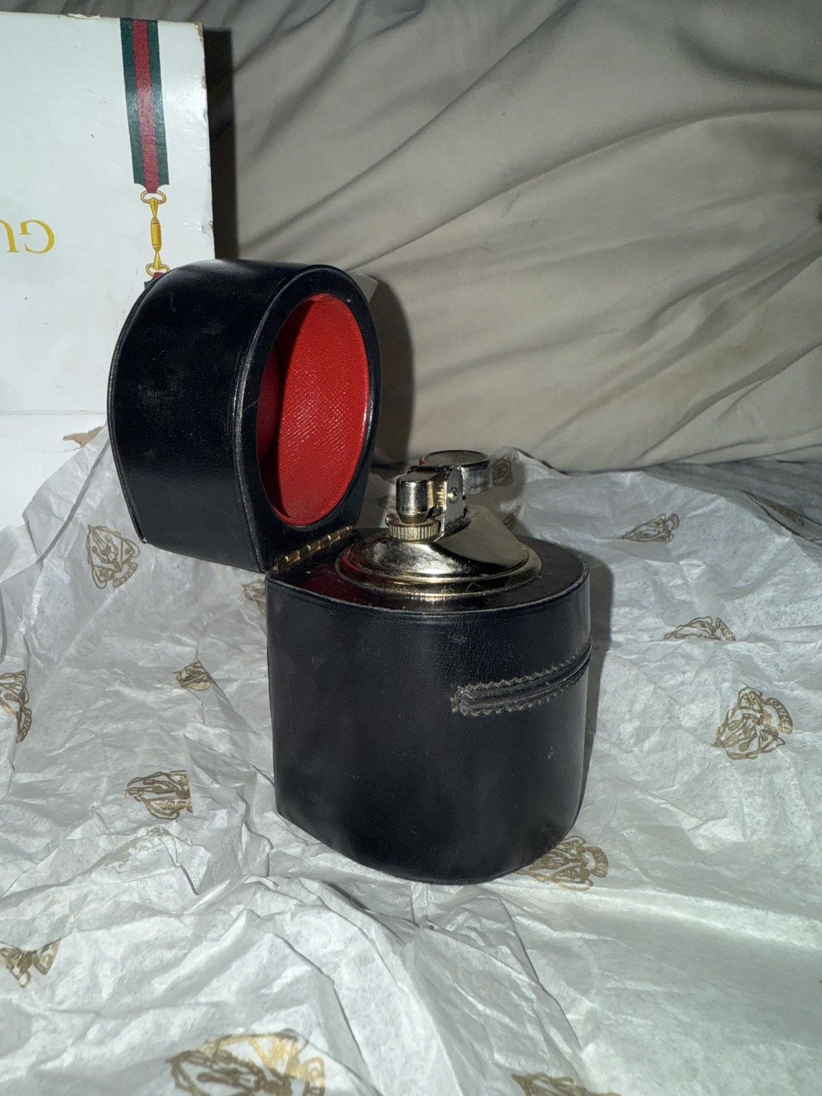 Gucci Gucci 1970s-80s Desk Lighter - Leather Case - Original Box Size ONE SIZE - 16 Thumbnail