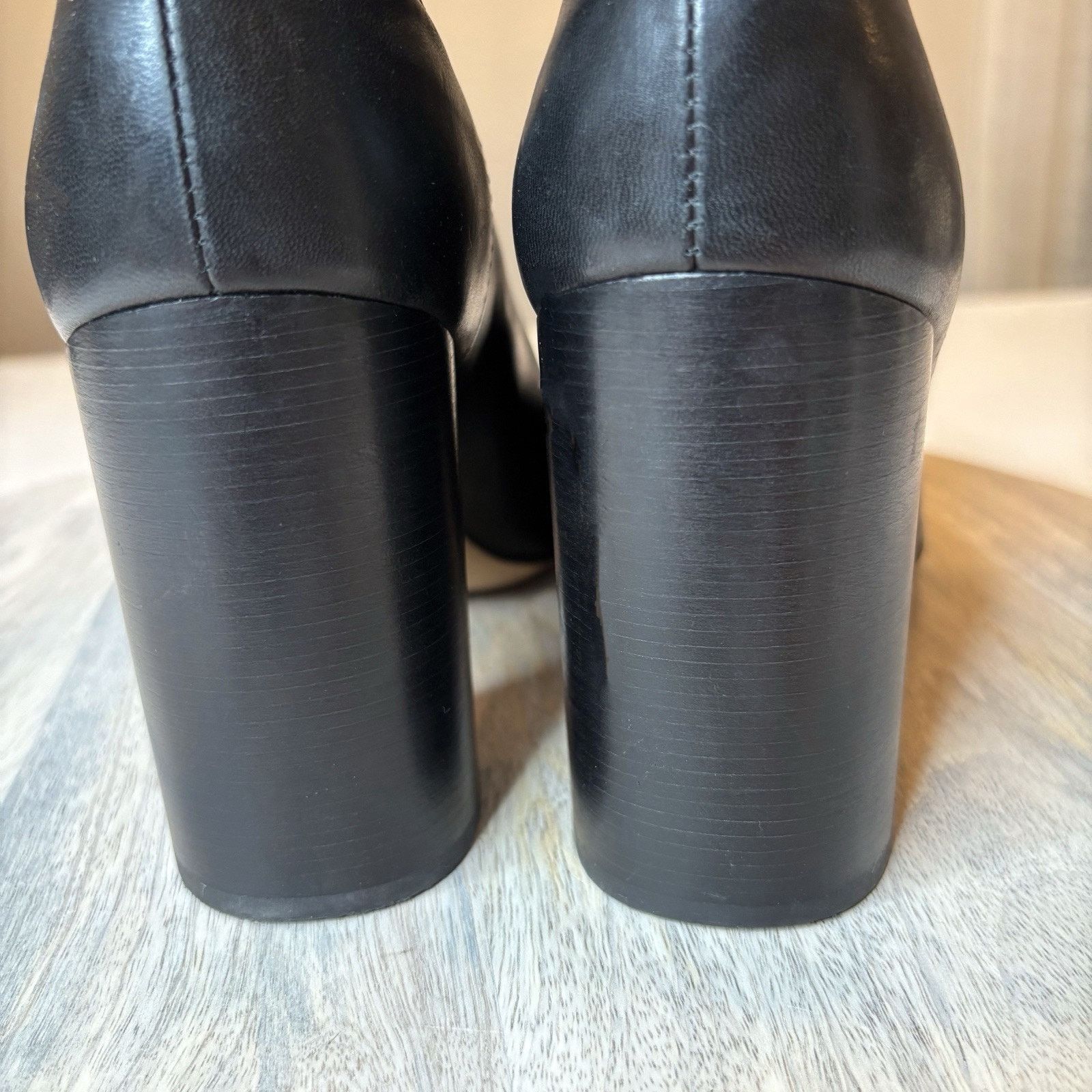 Rag & Bone Rag & Bone Agnes Black Leather Boots Heels US Size 6.5 Size US 6.5 / IT 36.5 - 7 Thumbnail