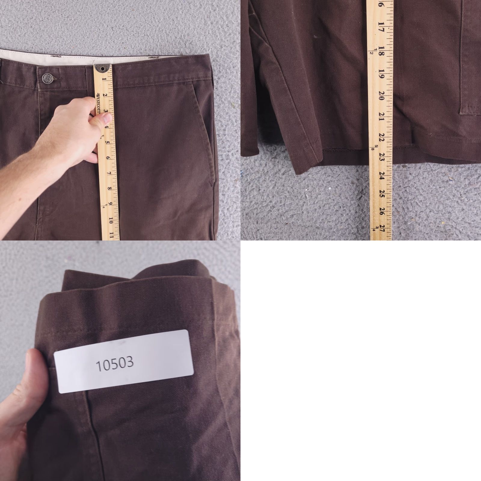 Dickies Dickies Shorts Mens 39 Brown Cargo Work Casual Polyester Cotton Blend - Flat Front - 38 Waist - Brown - Cargo - Mens Size US 38 / EU 54 - 8 Thumbnail