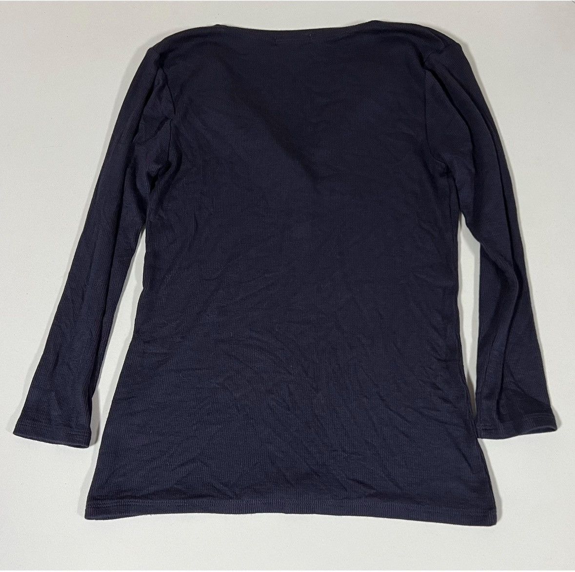 Golden Denim Goldie Navy Blue Solid Henley T-Shirt Top Blouse Tee Size S💙 Size S / US 4 / IT 40 - 4 Thumbnail