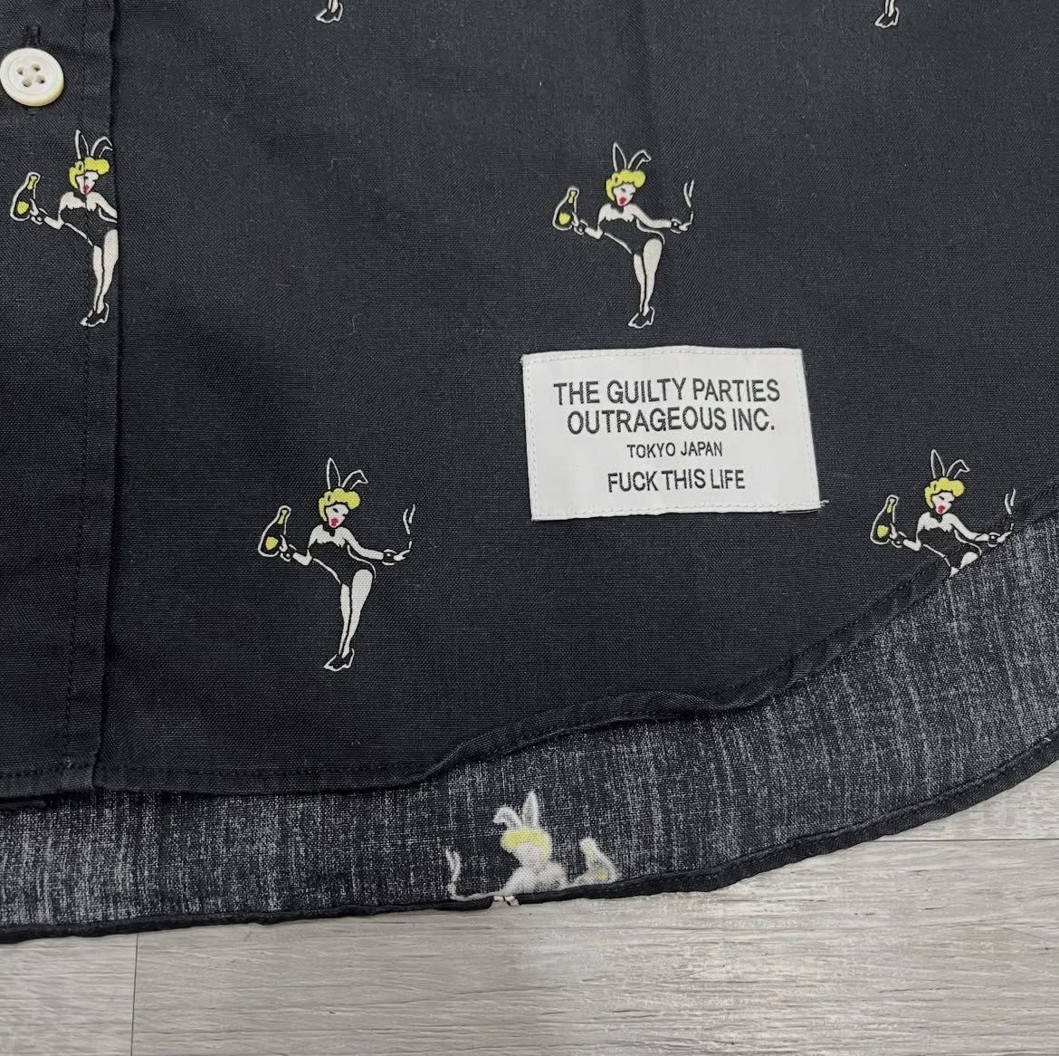 Wacko Maria 🇯🇵 Wacko Maria Bunny Girls All Over Print Shirt Button Up Size US L / EU 52-54 / 3 - 2 Thumbnail