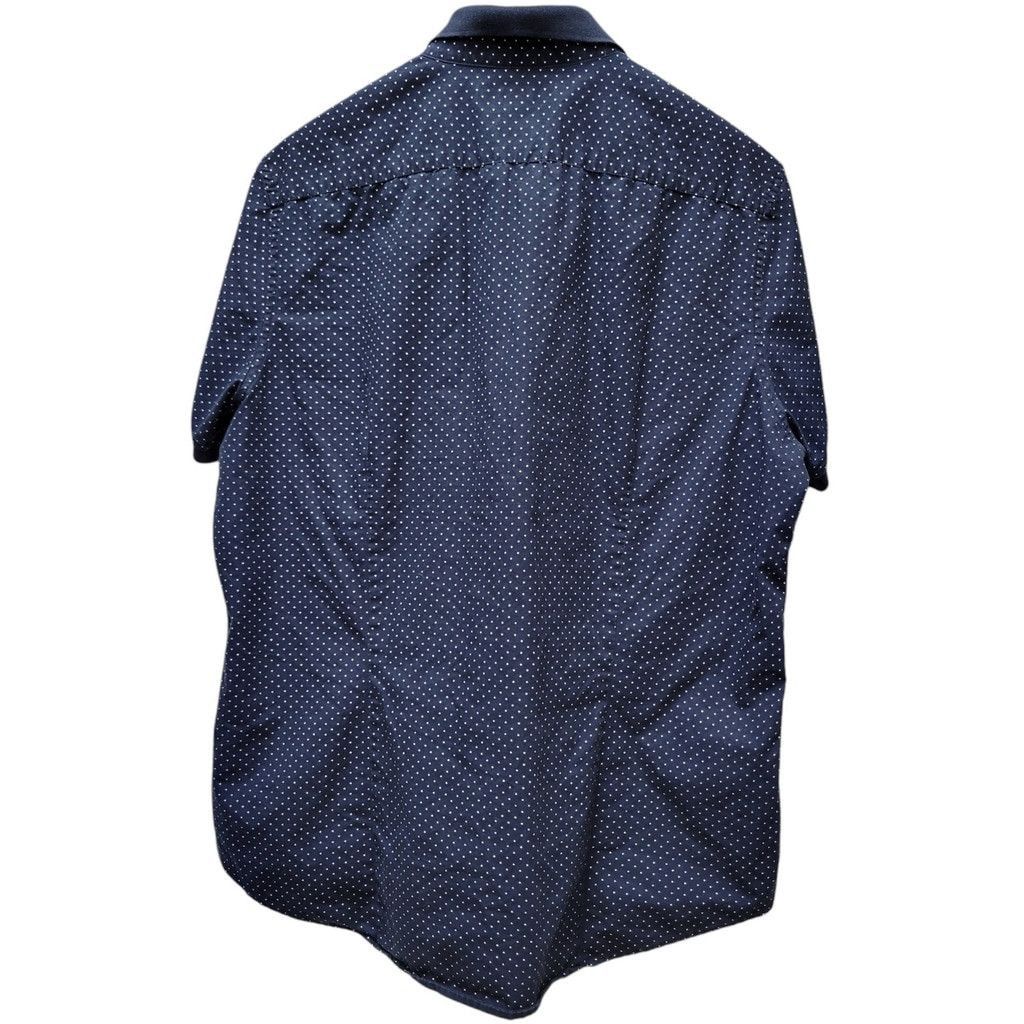 Michael Kors Michael Kors Slim-Fit Navy Polka-dot Button-Up Cotton Shirt Size US L / EU 52-54 / 3 - 3 Thumbnail