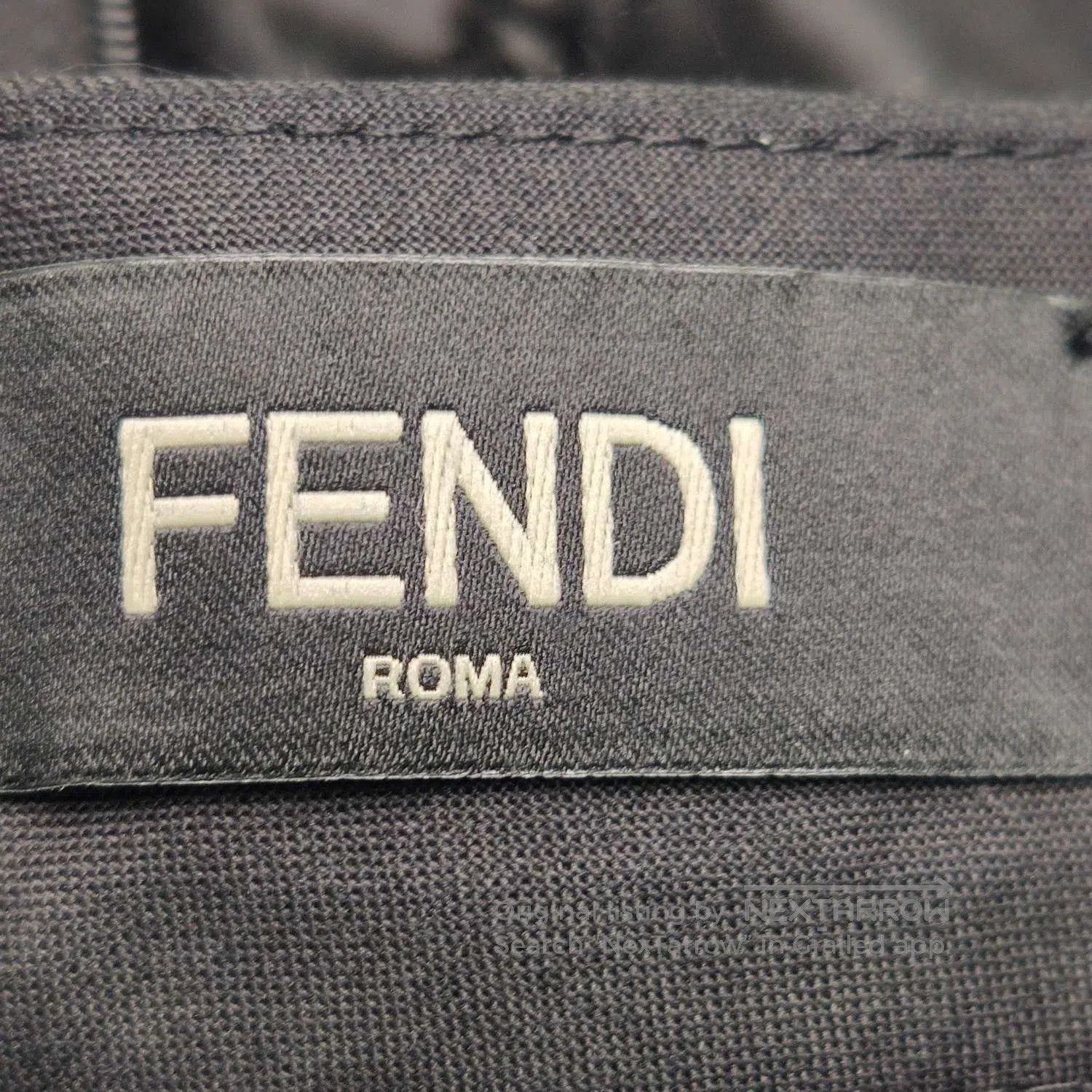 Fendi Fendi Wool Blend Solid Black Trousers Size M/48. Size US 32 / EU 48 - 1 Thumbnail