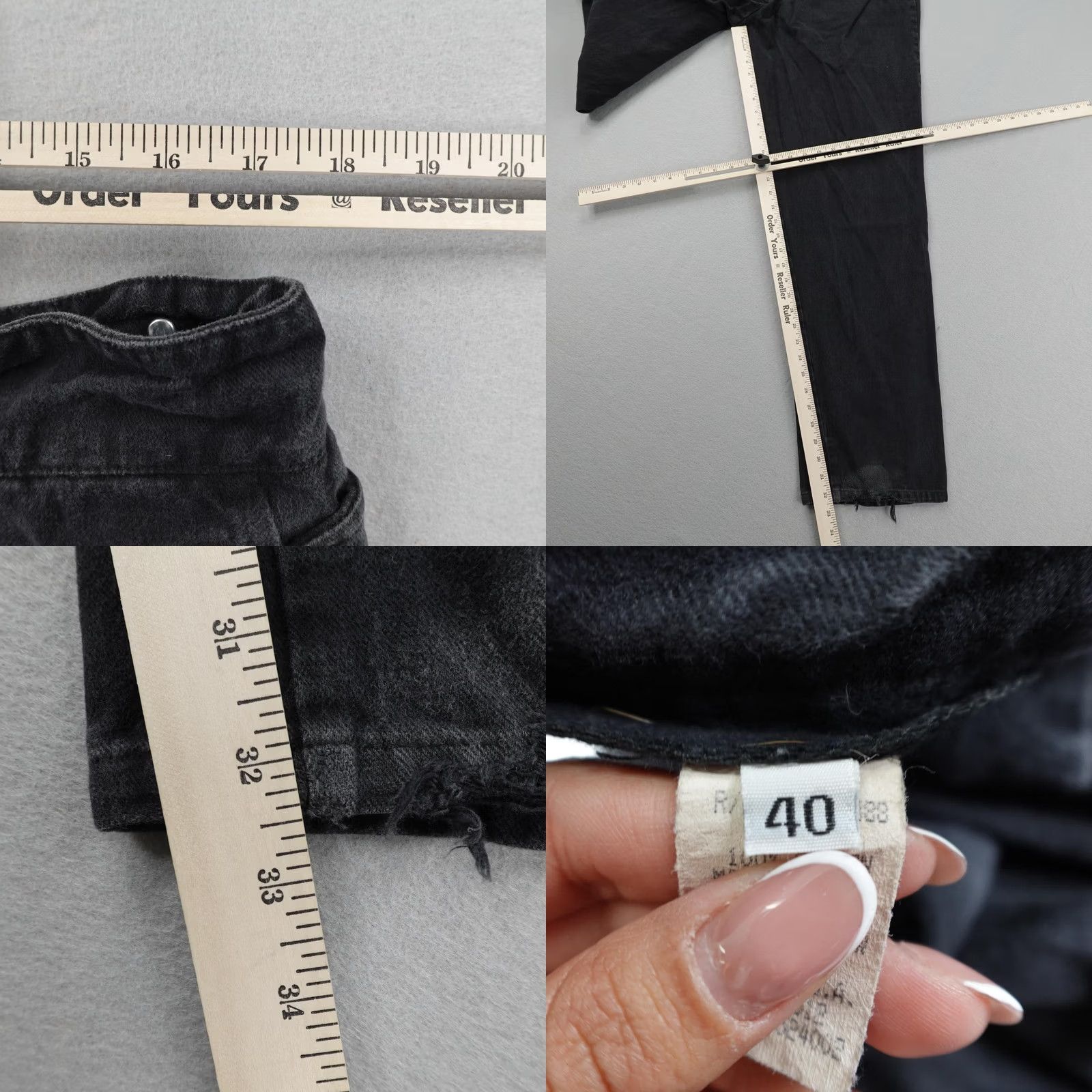 Vintage VINTAGE Wahmaker Pants Mens 40 Black Buckle Back Frontier Western Button Fly Size US 40 / EU 56 - 9 Thumbnail