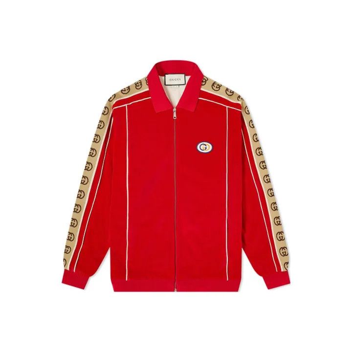 Gucci Gucci SS22 Red Logo Print Jacket Size US M / EU 48-50 / 2 - 1 Thumbnail