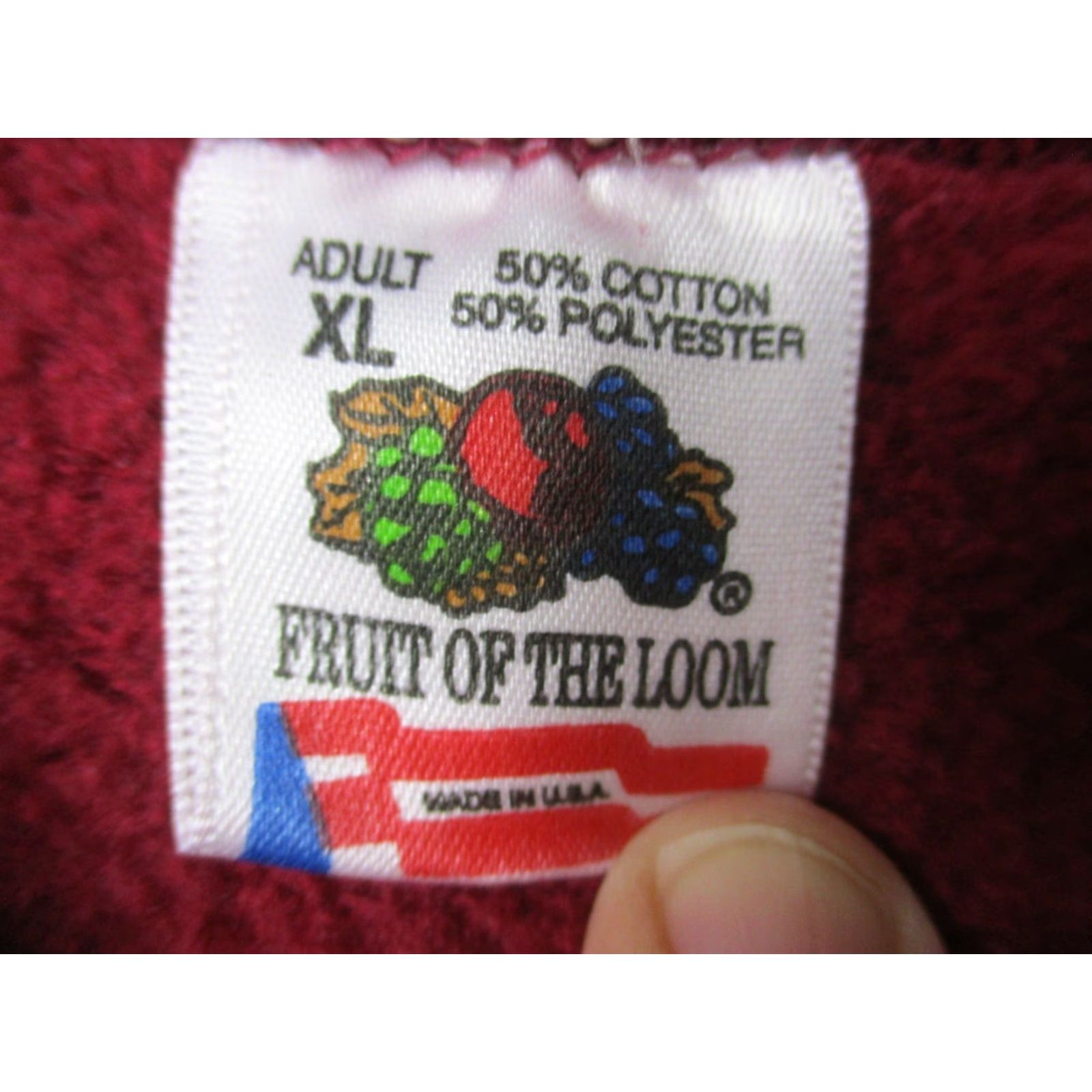 Fruit Of The Loom VINTAGE Fruit of the Loom Sweatshirt Shirt XL Red 90s Gatlinburg Tennessee USA Smoky Mountains Graphic Print Men Size US XL / EU 56 / 4 - 3 Thumbnail