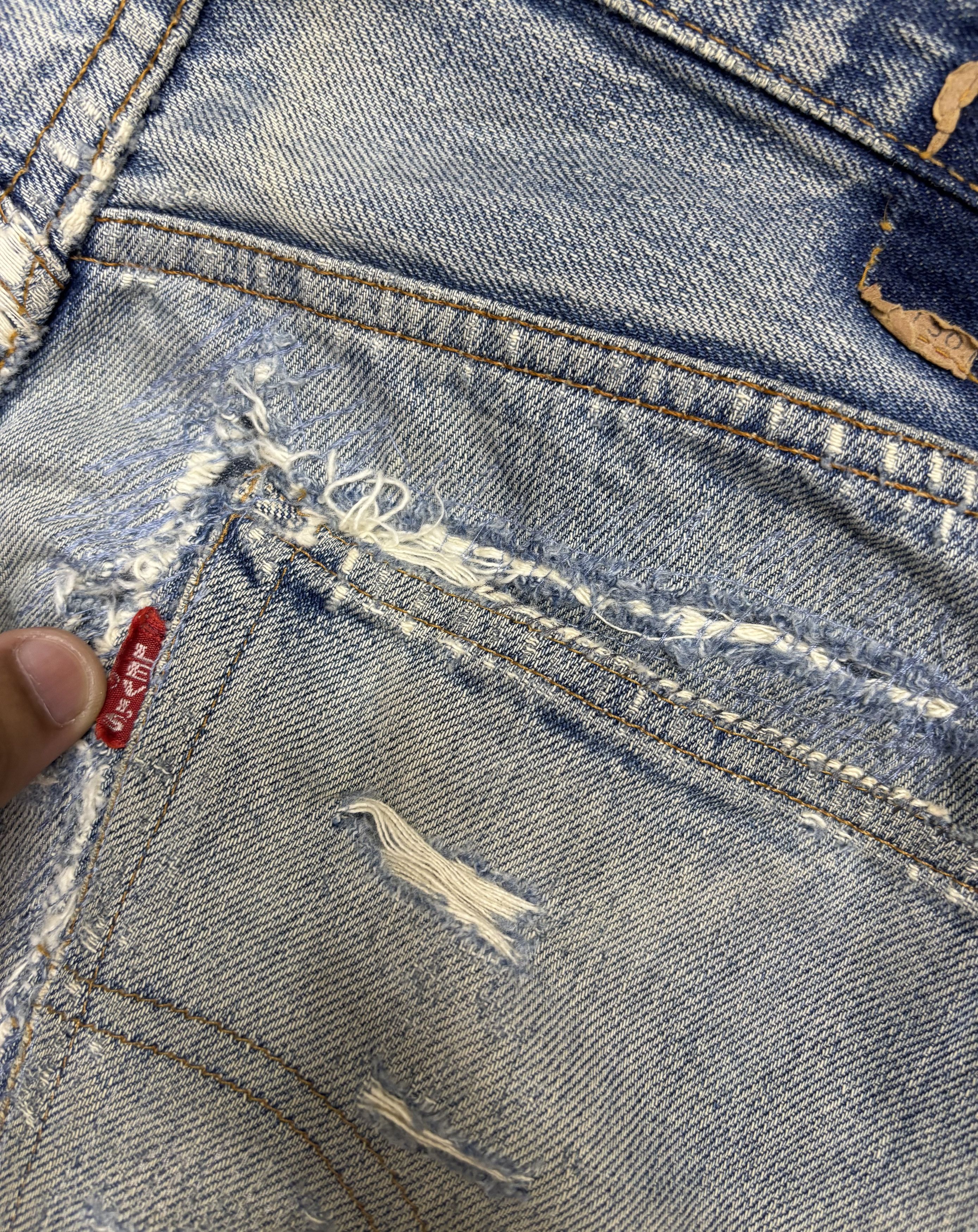 Levi's True Vintage Levis 501 Big E Selvedge Jeans Button 2 Size US 32 / EU 48 - 15 Thumbnail