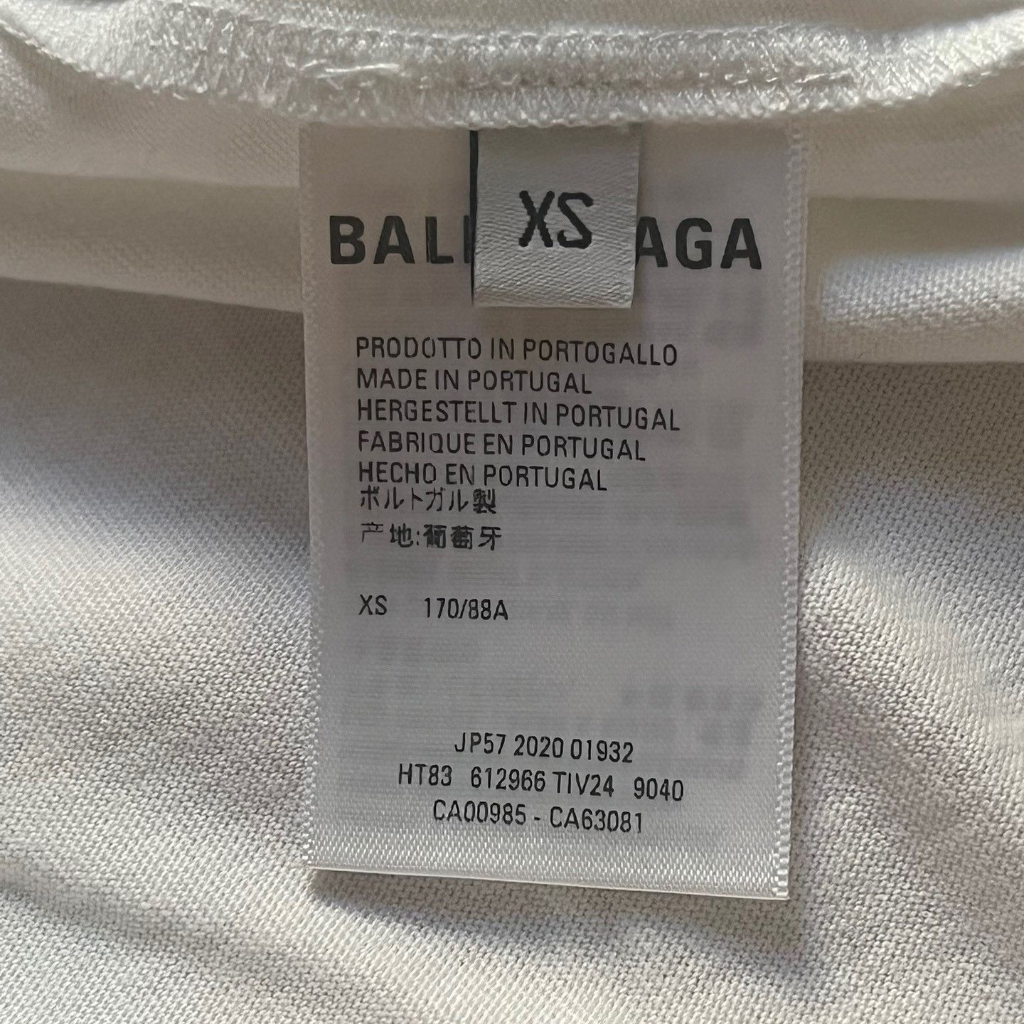 Balenciaga Balenciaga crew short sleeve T-shirt 2501-Nextarrow Size US XS / EU 42 / 0 - 4 Thumbnail