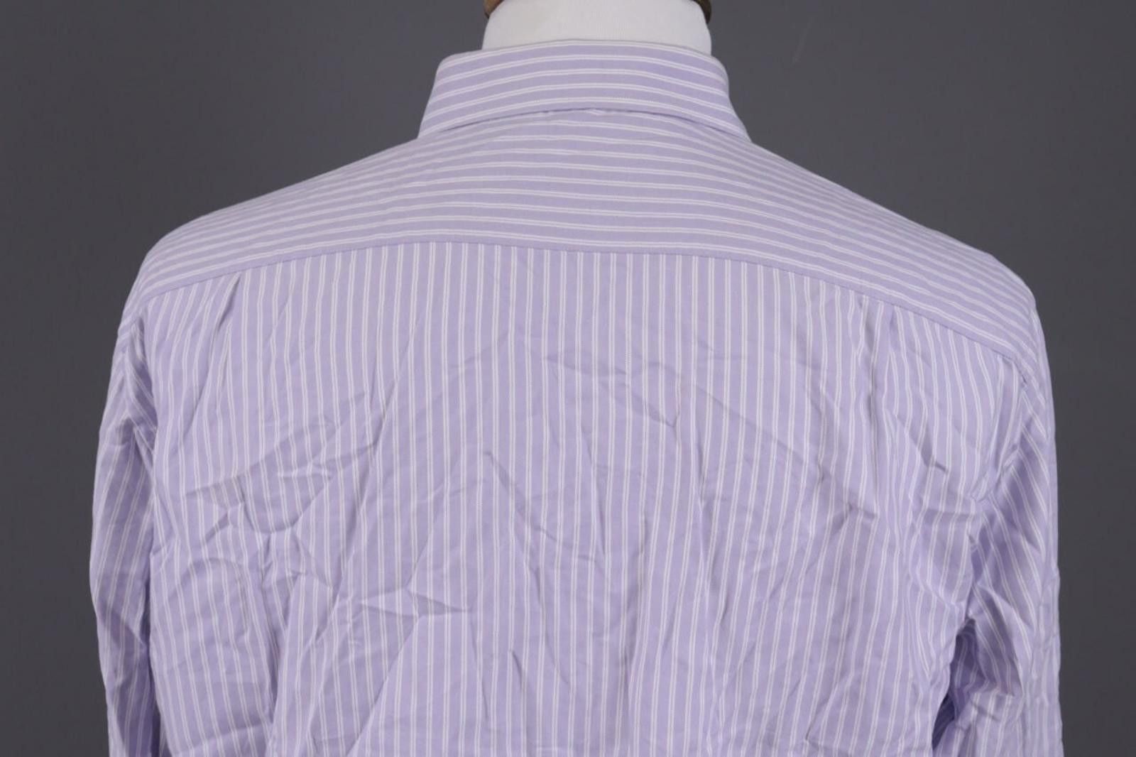 Ermenegildo Zegna Ermenegildo Zegna Rgular Fit Purple Shirt Size 43 / 17 Size US M / EU 48-50 / 2 - 9 Thumbnail