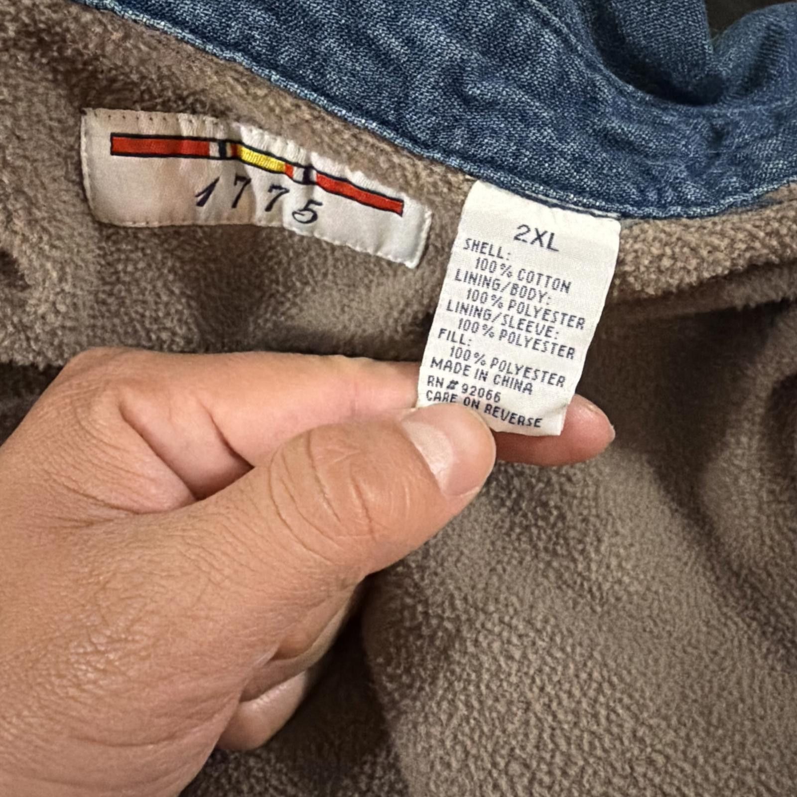 Other Vintage Denim Shirt Jacket Fleece Lined Shacket 90s Y2K Size US XXL / EU 58 / 5 - 4 Thumbnail