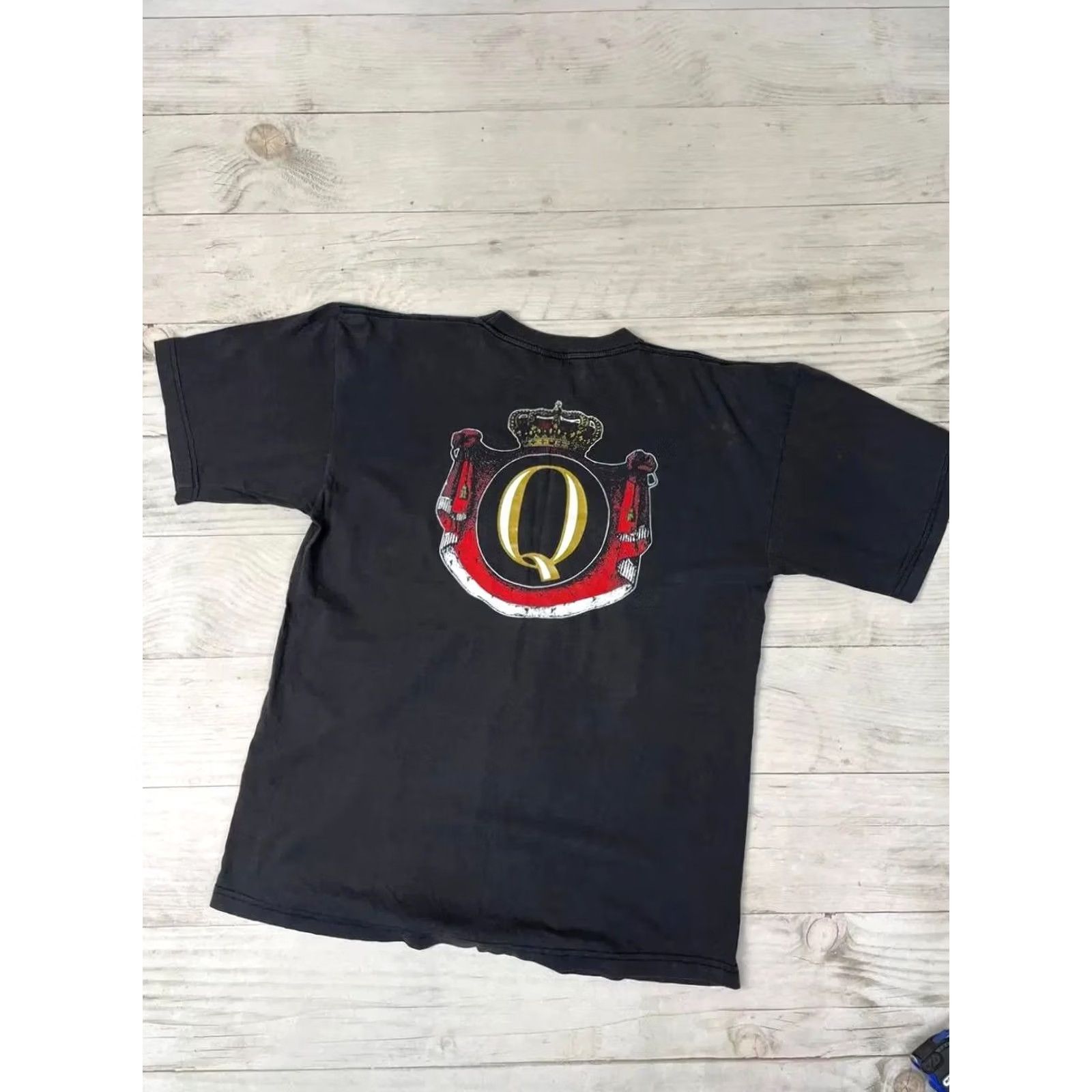 Logo 7 VINTAGE Freddie Mercury Queen Big Logo T Shirt Men XL Black Size US XL / EU 56 / 4 - 2 Thumbnail