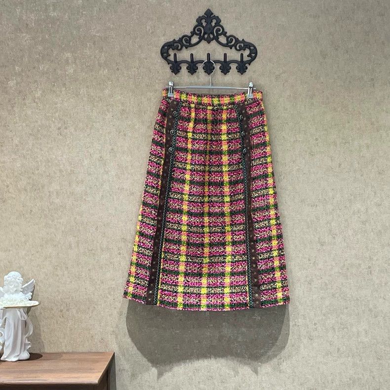 Gucci Gucci Colorful striped tweed half-length skirt 2505-Nextarr Size 25" / US 0 / IT 36 - 1 Thumbnail