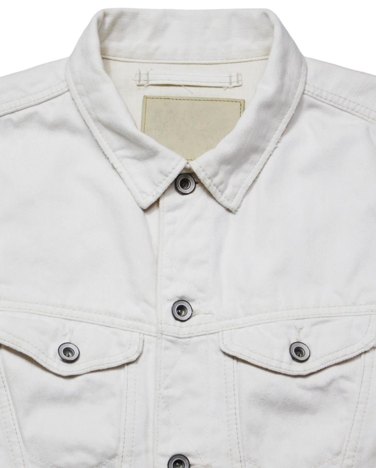 GOA 2000S G.O.A SELVEDGE WHITE DENIM JACKET Size US M / EU 48-50 / 2 - 2 Thumbnail