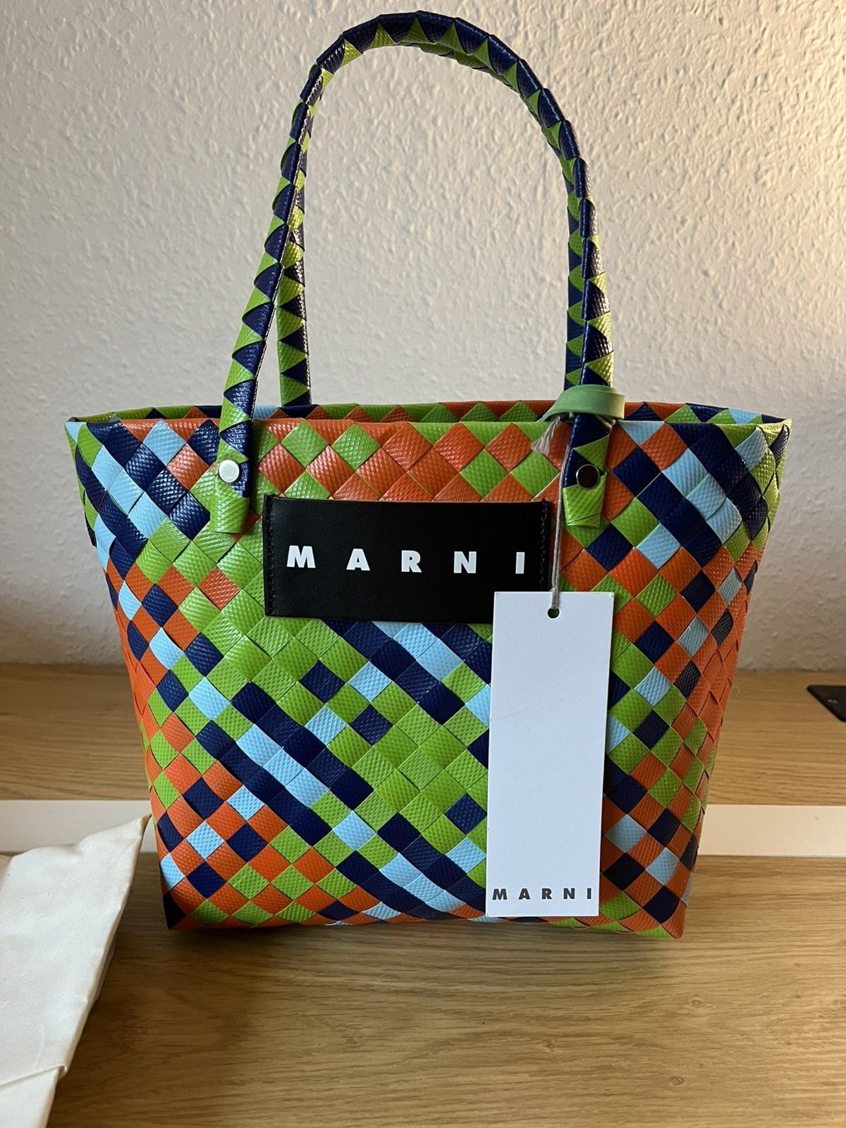 Marni Marni basket bag primary green Size ONE SIZE - 1 Thumbnail