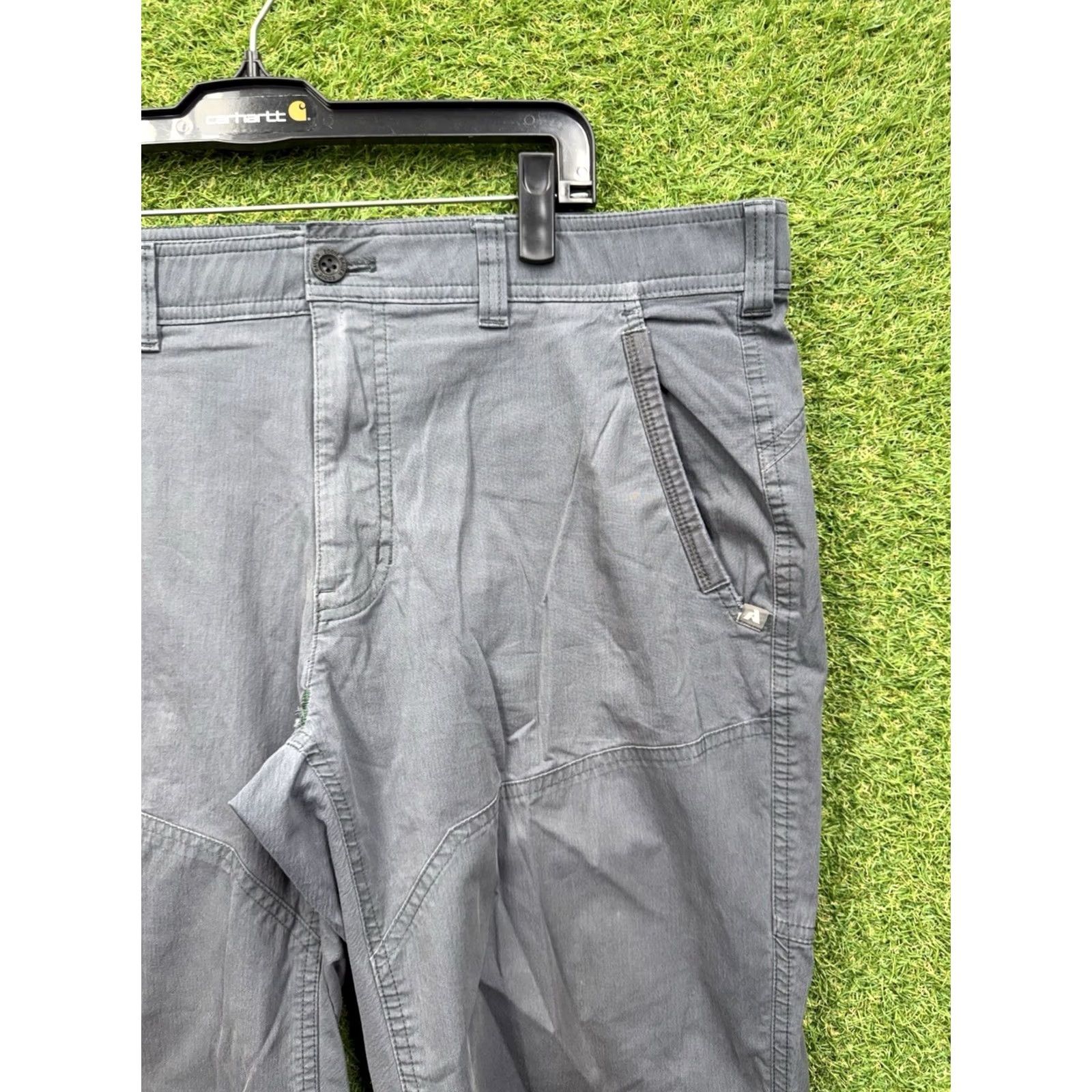 Eddie Bauer Eddie Bauer First Ascent Pants Mens 36x30 Gray Nylon Spandex 5-Pocket Straight Union Utility Casual Size US 36 / EU 52 - 2 Thumbnail