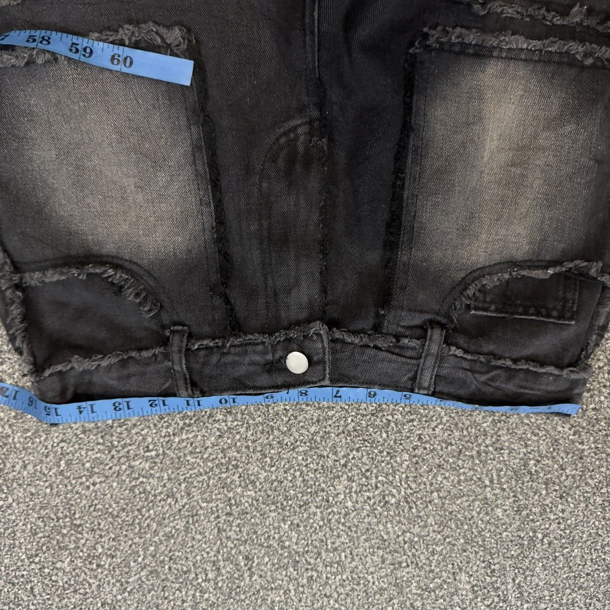 If Six Was Nine Japanese Y2K Nothingtosomething Black Denim Size US 31 - 10 Thumbnail