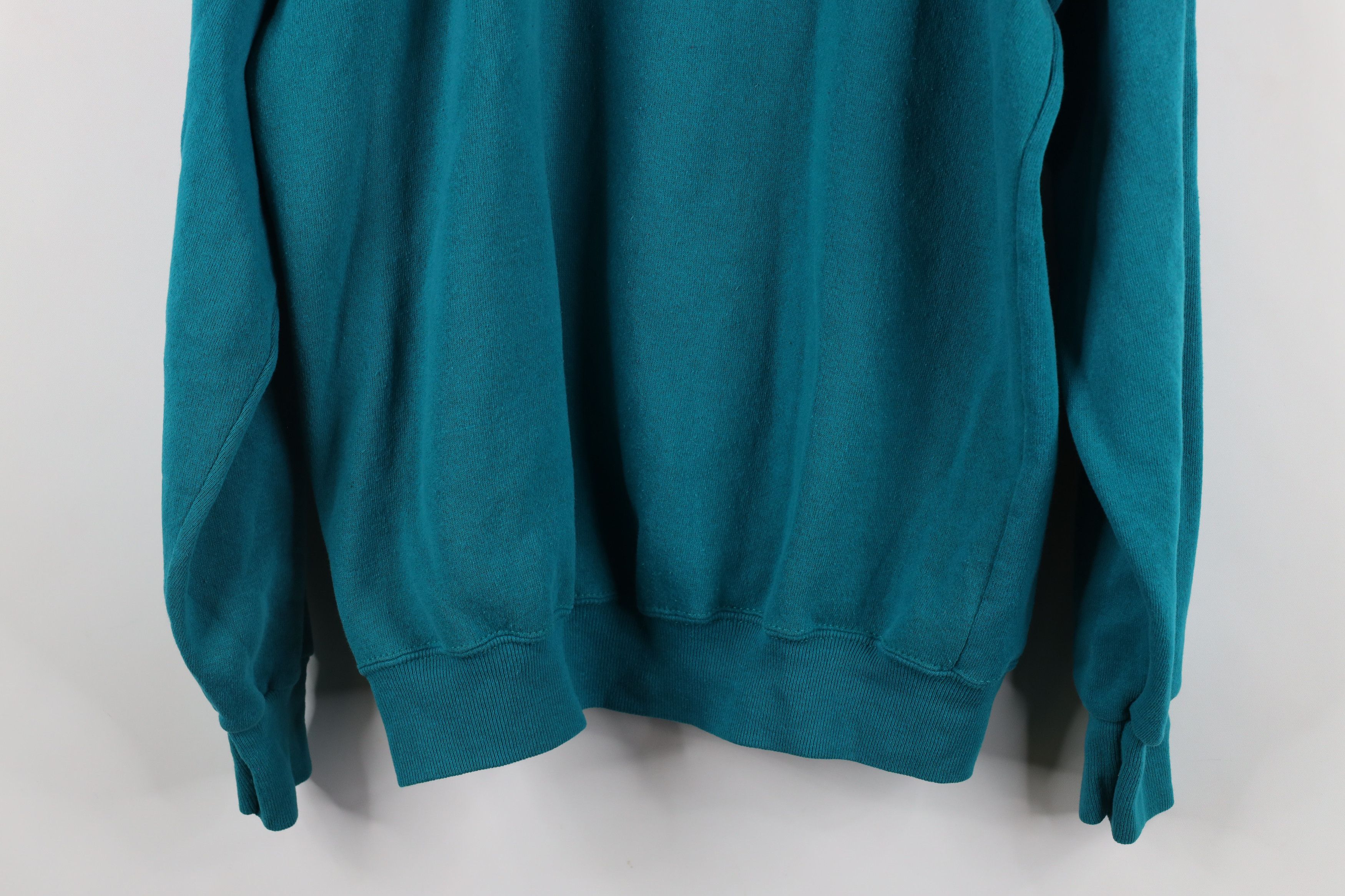 Vintage Vintage 80s 90s Streetwear Raglan Sweatshirt Teal USAVi Size US XL / EU 56 / 4 - 9 Thumbnail
