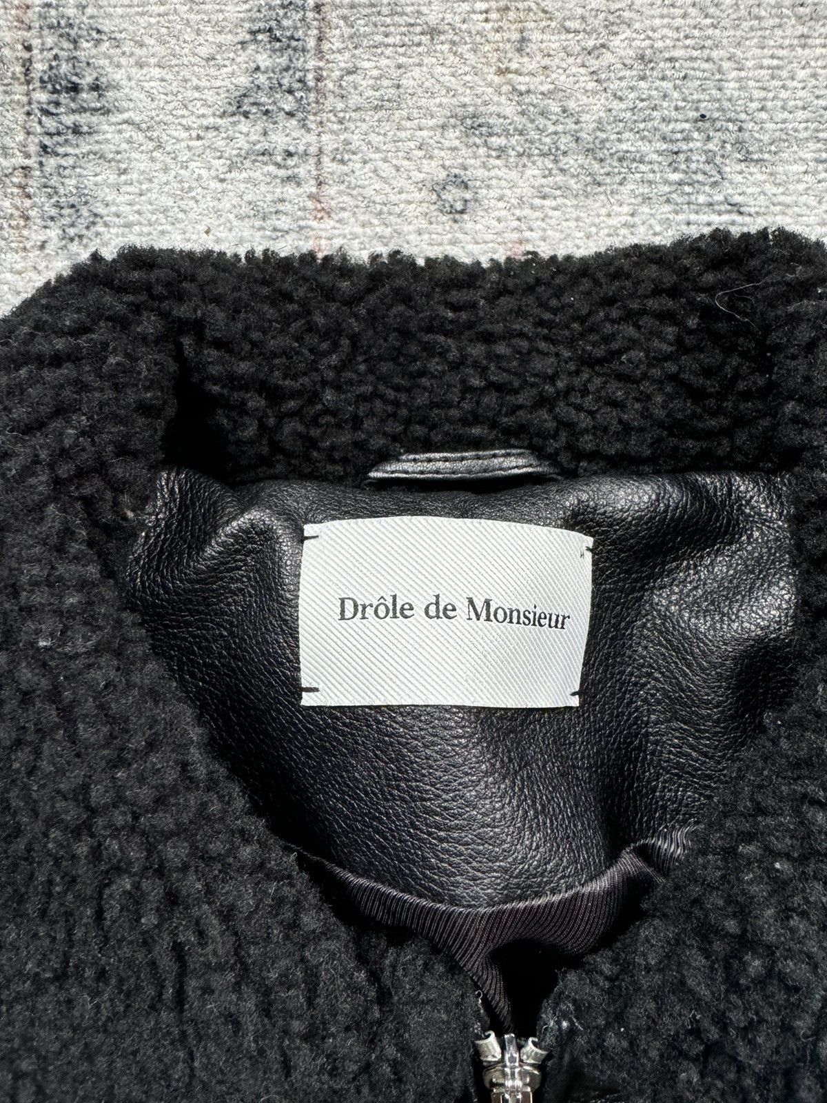 Drole De Monsieur Drole De Monsieur LEATHER BOMBER JACKET IN BLACK Size US M / EU 48-50 / 2 - 6 Thumbnail