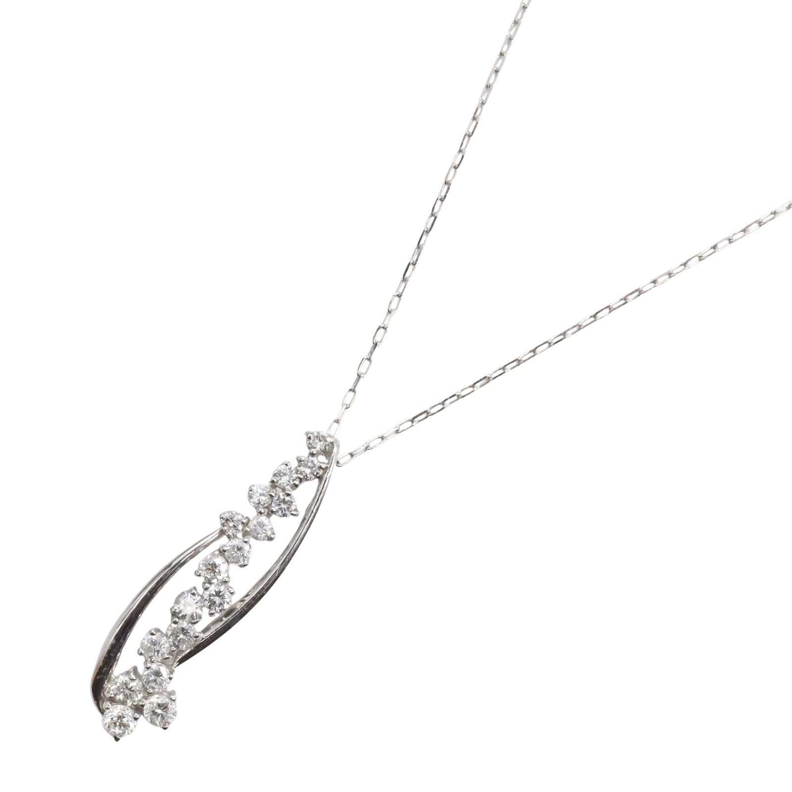 Other LuxUness Au750 Diamond Necklace Metal Necklace Size ONE SIZE - 1 Thumbnail