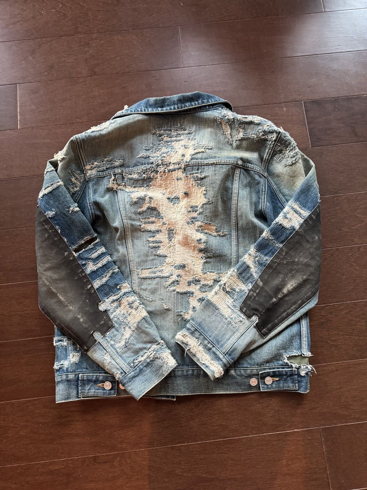 Givenchy Givenchy distressed denim boro jacket XL Size US XL / EU 56 / 4 - 5 Thumbnail