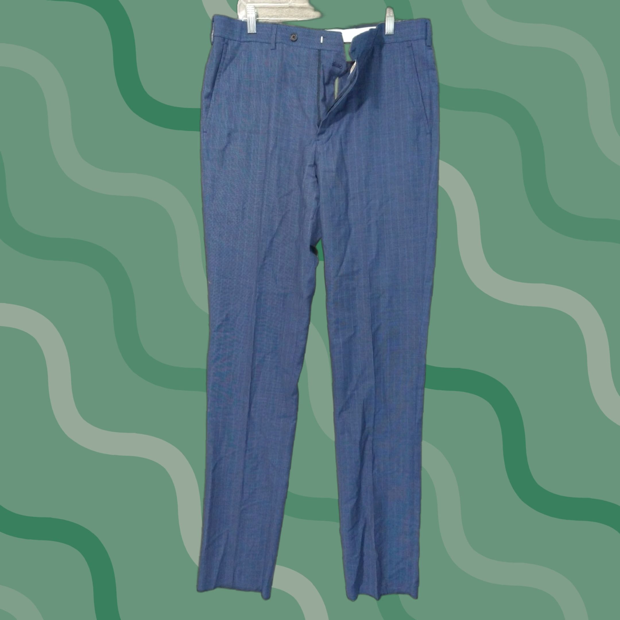 Brooks Brothers Brooks Brothers Dress Pants Mens 42x36 Blue Wool Mohair Blend Regent Fit Flat Front Slim 42 Mens Dress Pants Blue Wool Mohair Brooks Brothers Size US 42 / EU 58 - 1 Thumbnail