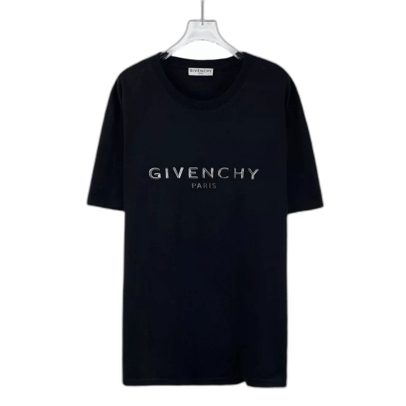 Givenchy Givenchy Givenchy Black Logo Cotton Short Sleeve TShirt -2 Size US L / EU 52-54 / 3 - 1 Thumbnail