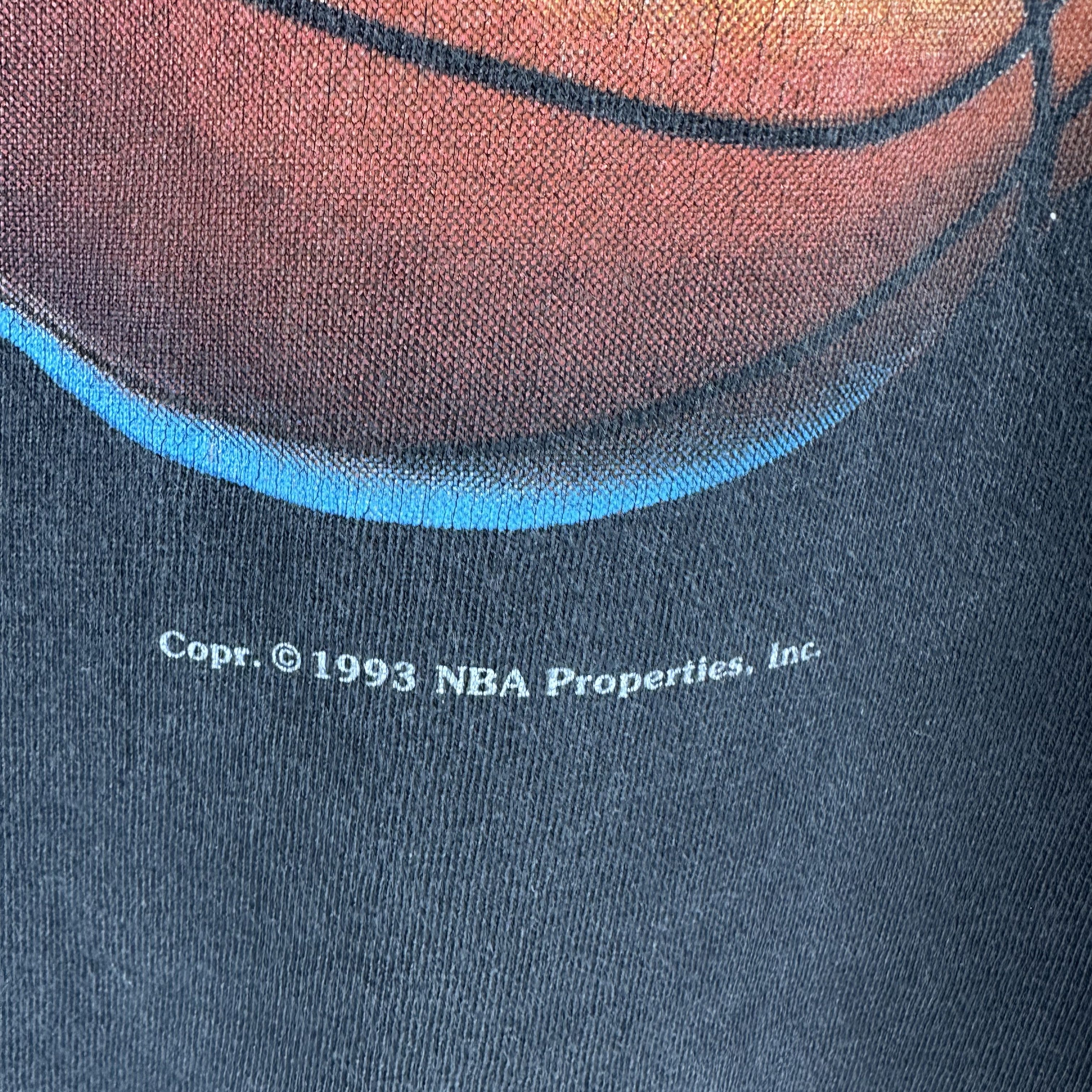 Vintage Vintage 1993 Orlando Magic Basketball NBA Nutmeg T-shirt Size US L / EU 52-54 / 3 - 4 Thumbnail