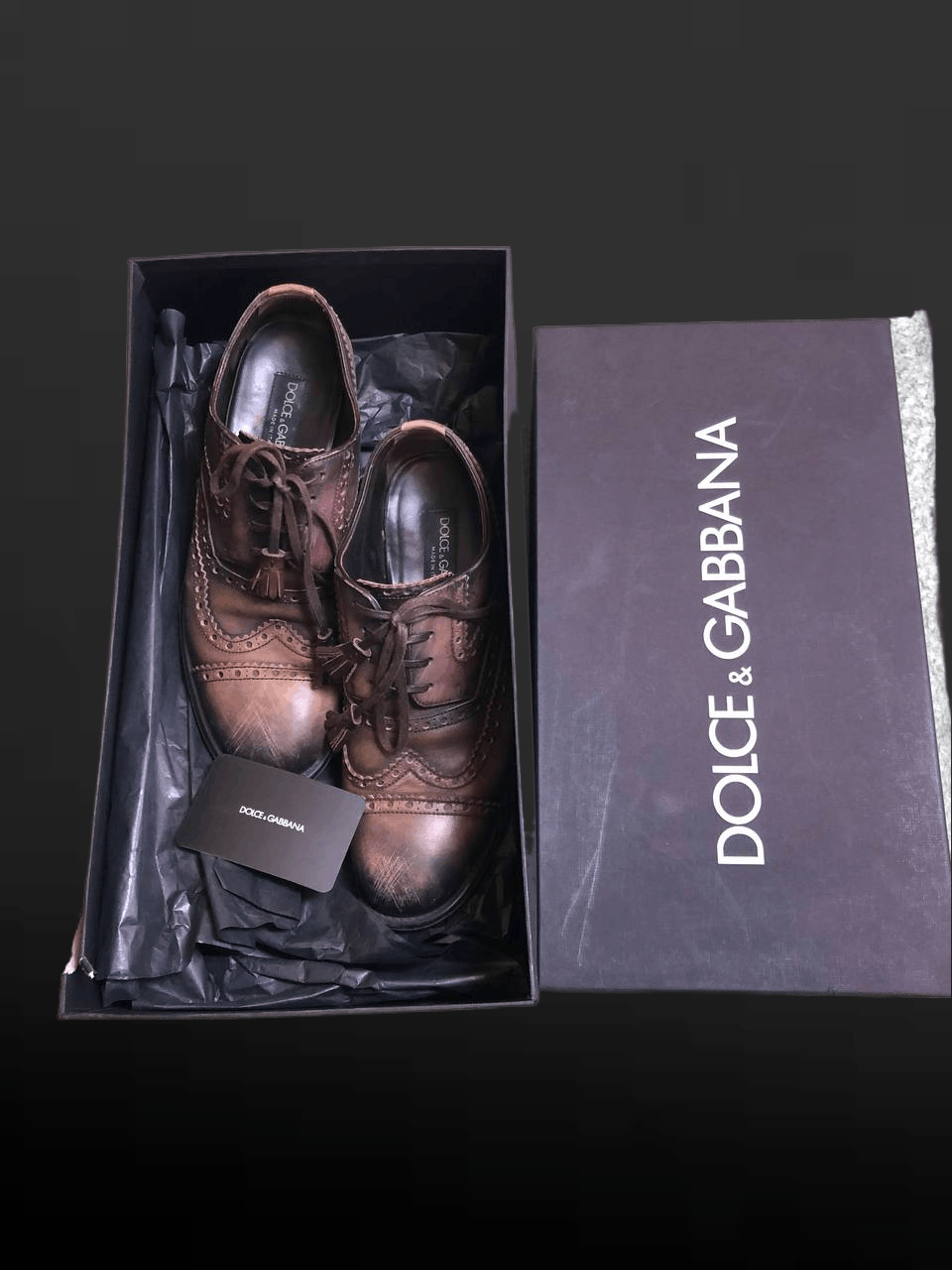 Dolce & Gabbana Vintage Dolce Gabbana Leather Oxford Shoes 5 Mens Size US 5 / EU 37 - 1 Thumbnail