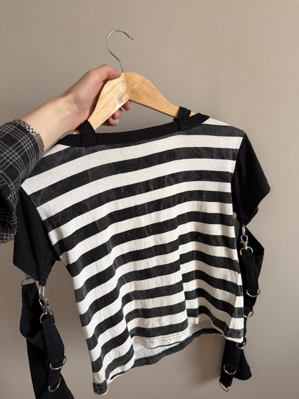 Vintage Layered Striped Harness T-Shirt Longsleeve Size M / US 6-8 / IT 42-44 - 7 Thumbnail