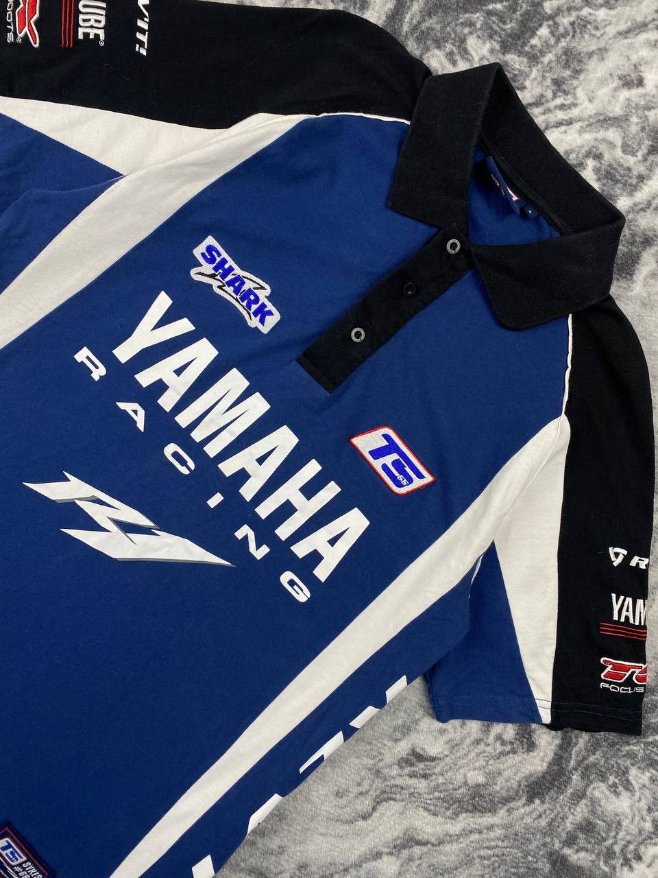 Yamaha Vintage Yamaha Racing Big Logo Polo Shirt Men Size S Blue Size US S / EU 44-46 / 1 - 4 Thumbnail