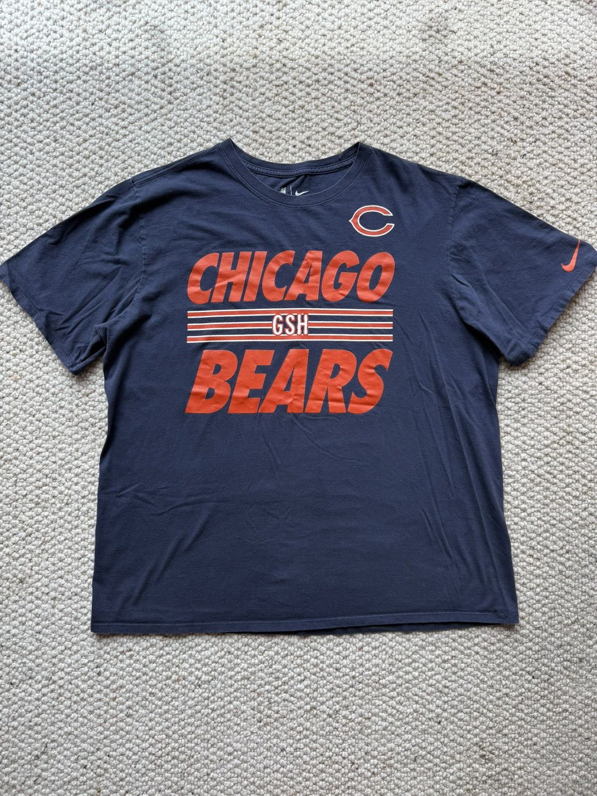 Nike Chicago Bears NFL Nike Team Apparel Shirt Size US XXL / EU 58 / 5 - 7 Thumbnail