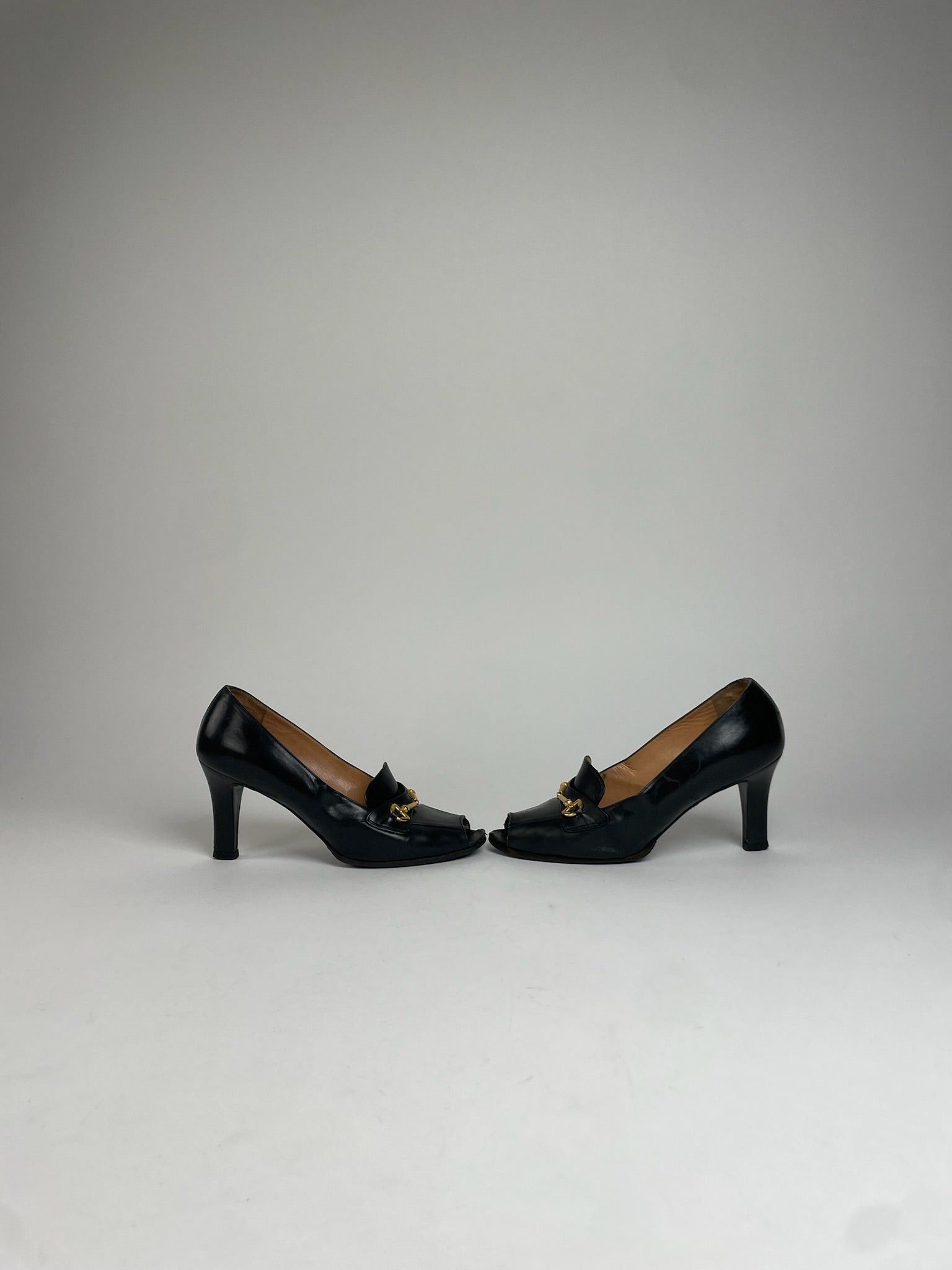 Celine Vintage Leather Pumps Black EU36 Size US 5 / IT 35 - 1 Thumbnail