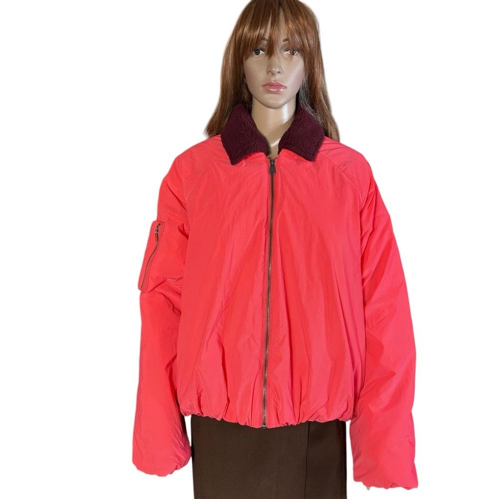 Free People NWT New Free People Outpost Bomber Cherry Tomato Combo Jack Size M / US 6-8 / IT 42-44 - 2 Thumbnail