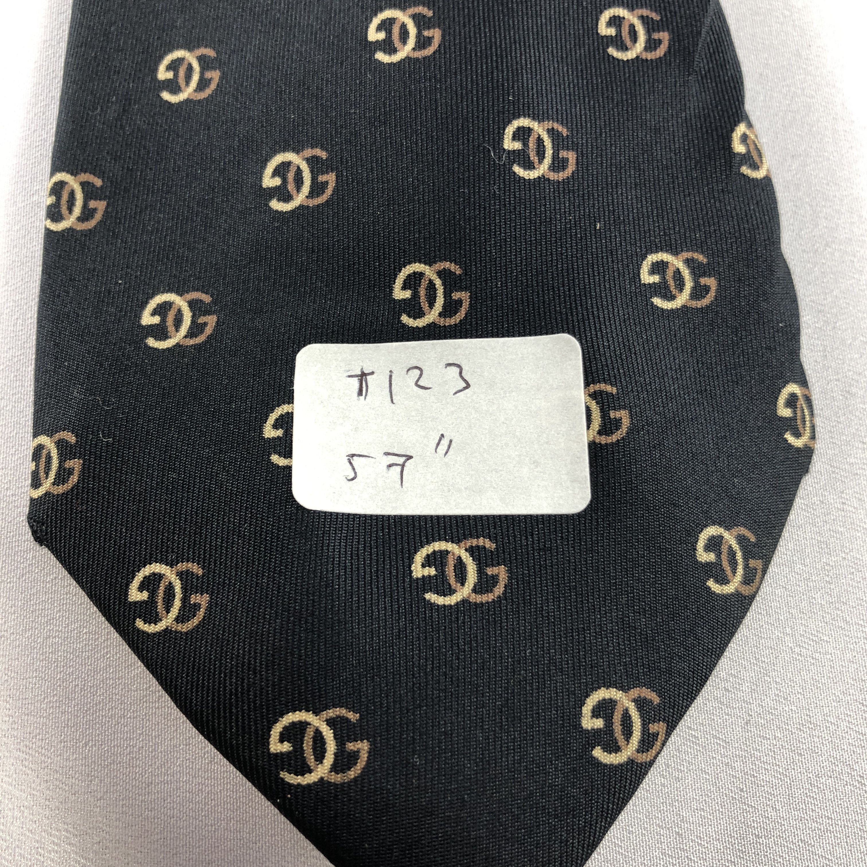 Gucci × Vintage Gucci Monogram Silk Neck Ties T123 Size ONE SIZE - 6 Thumbnail