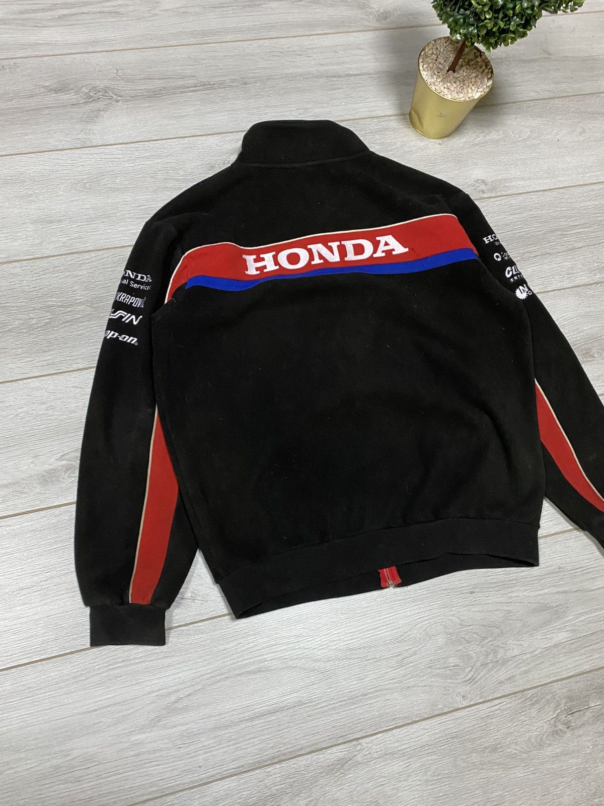 Honda Honda racing vintage fleece zip Size US XL / EU 56 / 4 - 8 Thumbnail