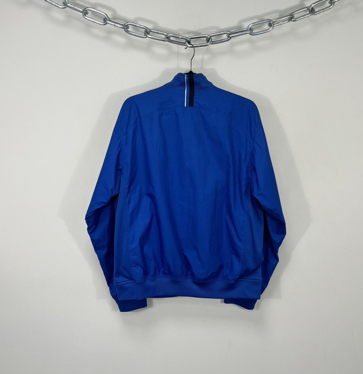 Nike Vintage Nike Y2K Blue Retro Hype Full Zip Track Jacket Size US L / EU 52-54 / 3 - 3 Thumbnail