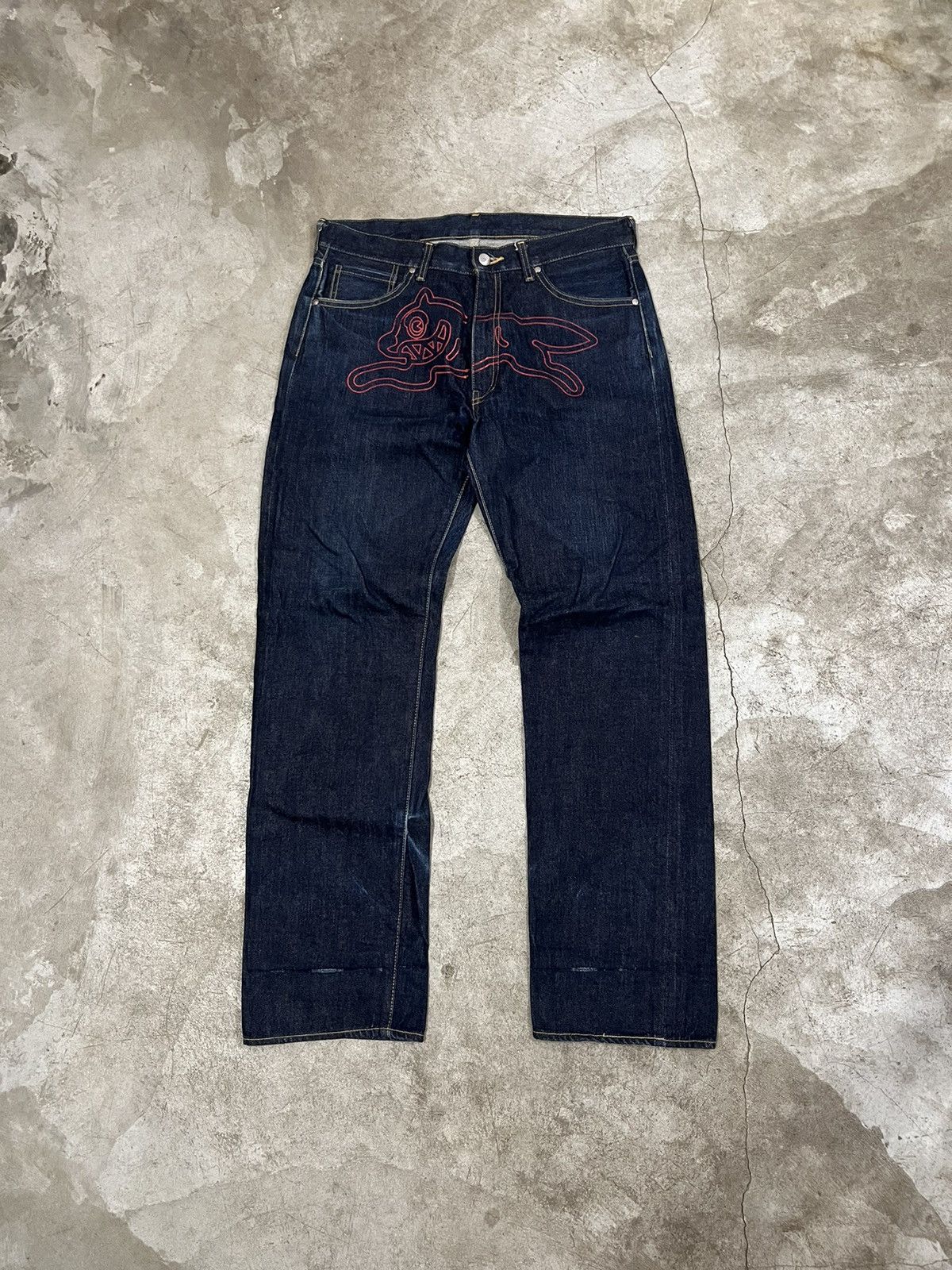 Billionaire Boys Club OG BBC Running Dog/Astronauts Selvedge Raw Denim Jeans Size US 34 / EU 50 - 1 Thumbnail