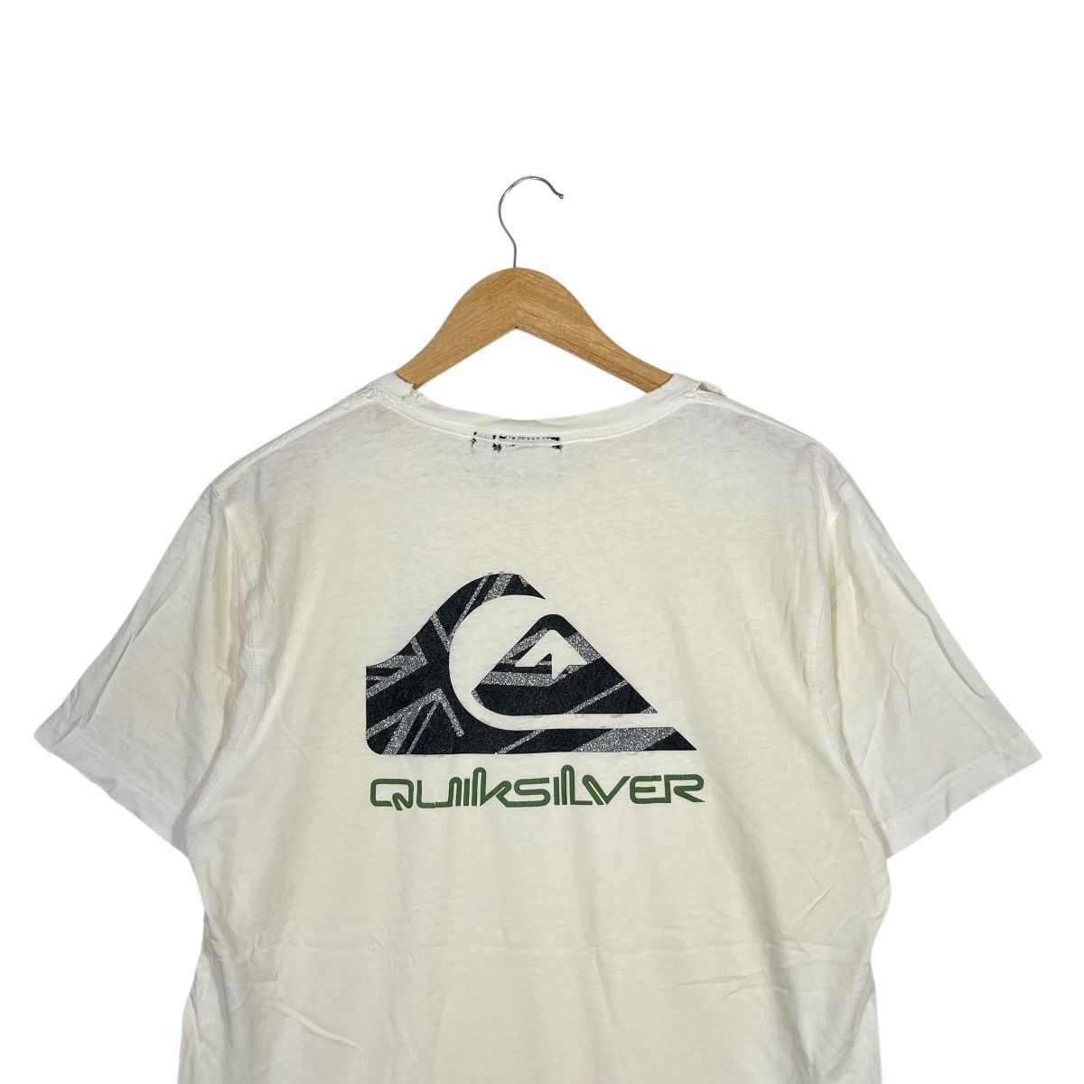 Quiksilver Quiksilver Double Sided Logo Tee White Surf Skate Streetwear Size US L / EU 52-54 / 3 - 6 Thumbnail