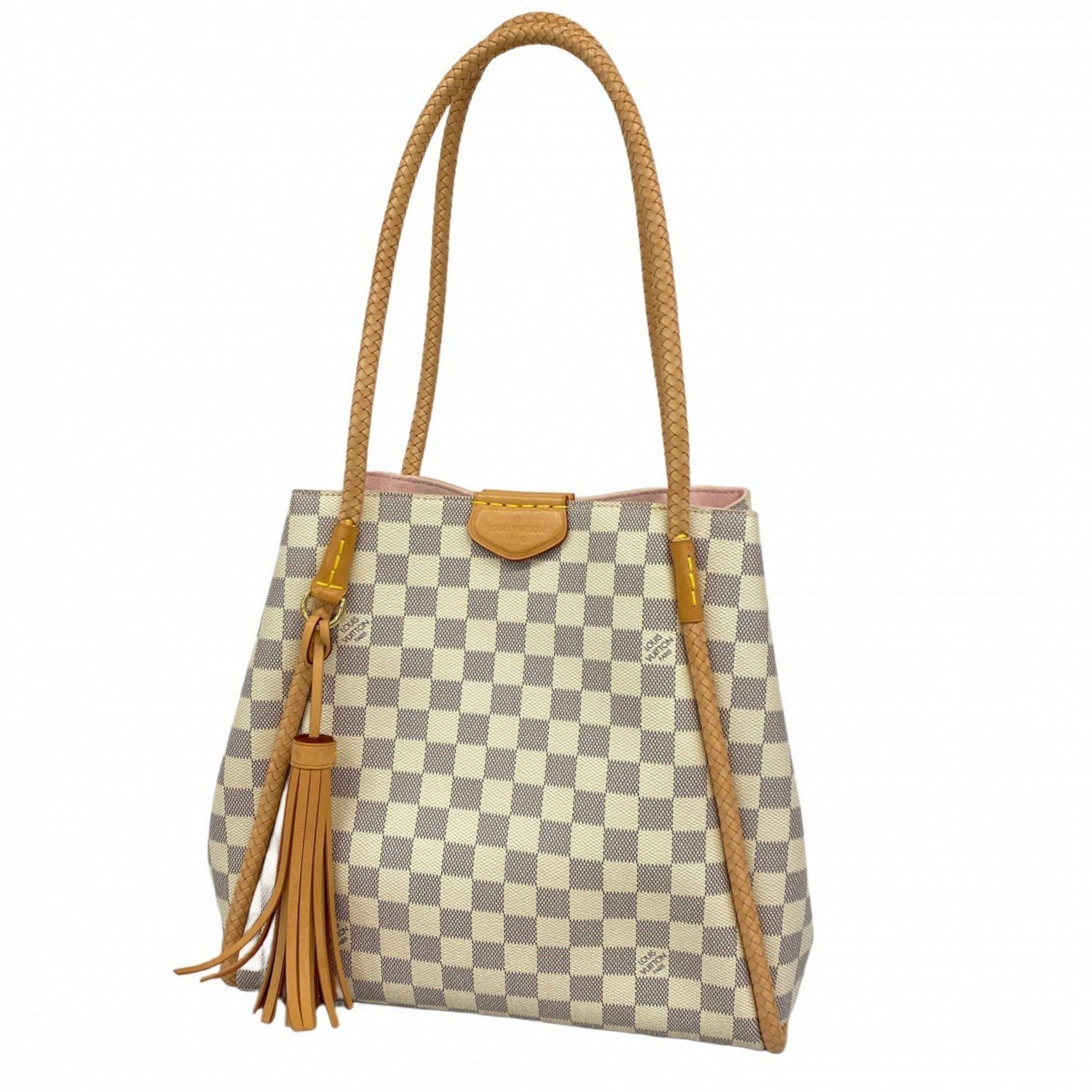 Louis Vuitton Shoulder Bag Damier Azur Propriano N44027 White Women's