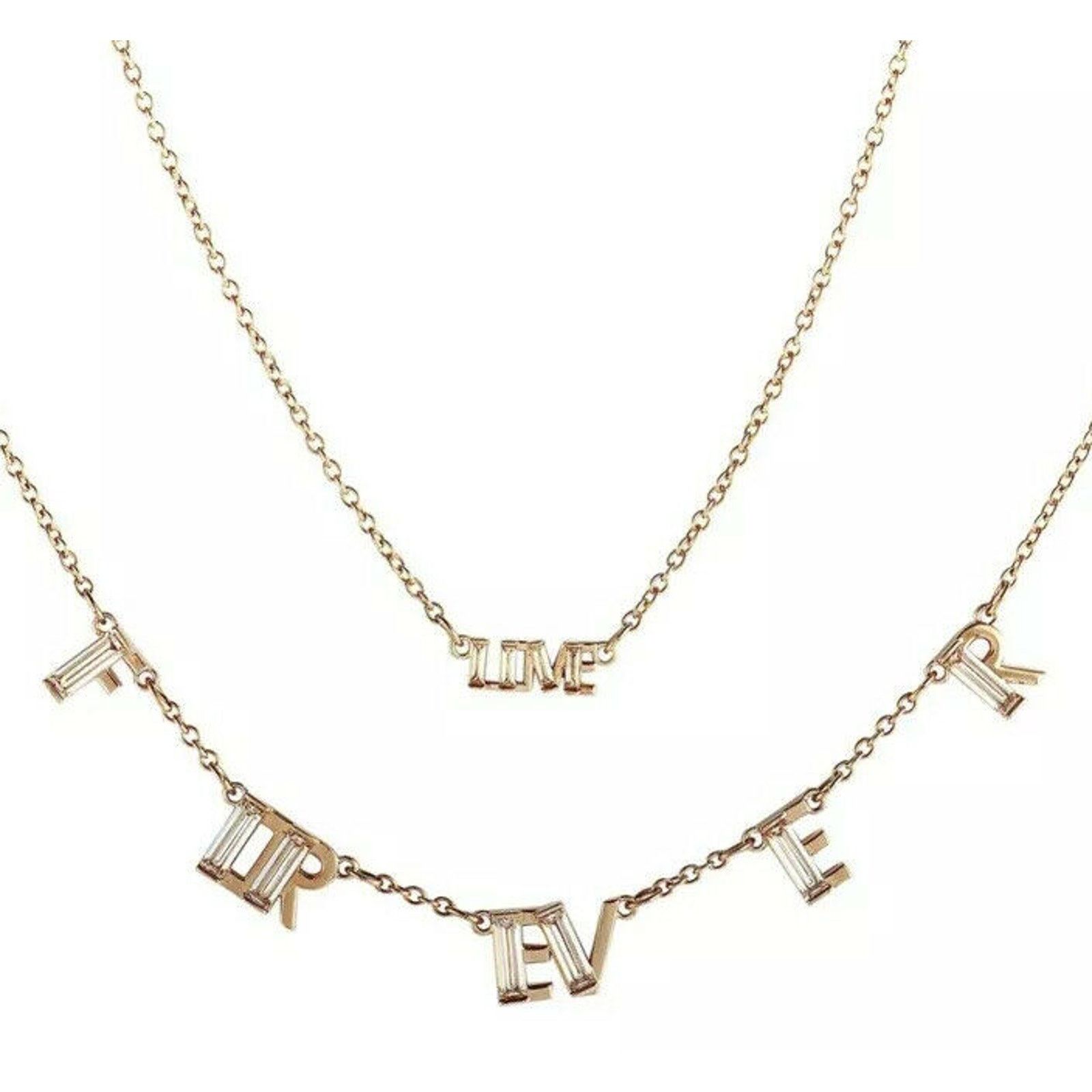Swarovski Swarovski Duo Forever & Love Necklace set Rose Gold Tone new Size ONE SIZE - 9 Thumbnail